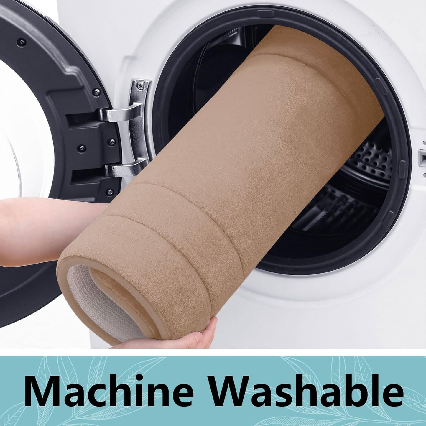 Arotive Memory Foam Bathroom Rug Mat 44x24, Ultra Soft and Absorbent Bath Mat, Machine Wash Dry, Comfortable Bath Rug Carpet for Bathroom Floor, Tub and Shower, Camel