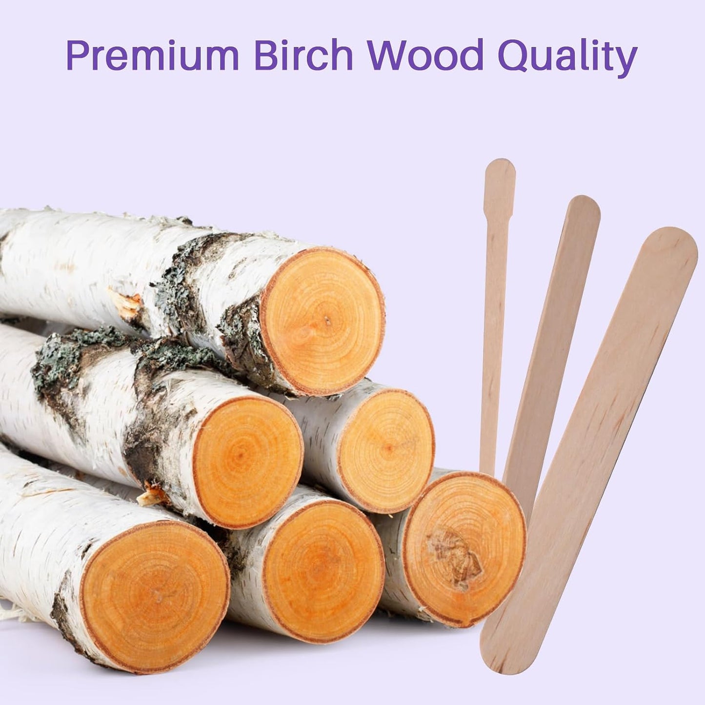 BLITZWAX 120pcs Wooden Waxing Sticks Kit for Hard Wax Hair Removal, Eyebrow Large and Small Applicators for Face, Body, and Lip, with 30 Wax Papers and Oils, Ideal for Women’s At-Home Waxing