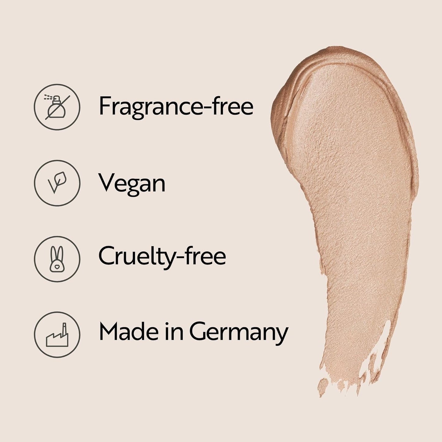 M. Asam MAGIC FINISH Mousse Eyeshadow Angel-Eyes - Eye shadow with champagne finish, intense color with 10 hours hold & no smudging, make-up with hyaluronic acid, caffeine & glycerin, 0.27 Fl Oz