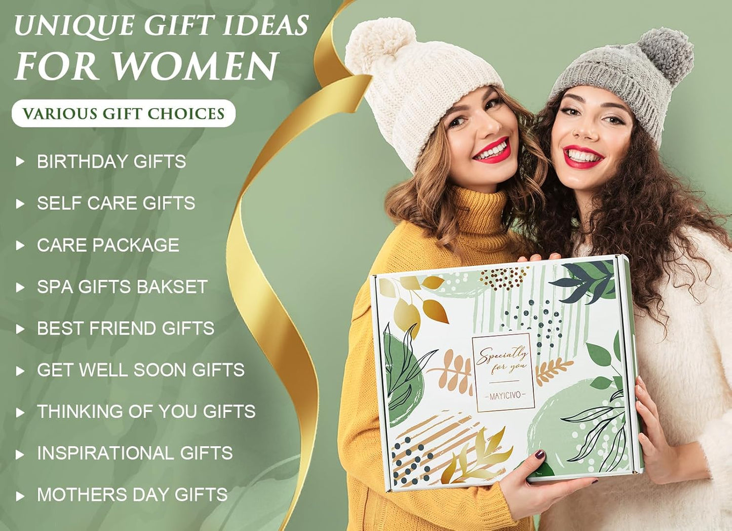 Self Care Gifts for Women Get Well Soon Gifts Basket, Birthday Gifts for Women Care Package Relaxing Spa Gifts Thinking of You Gifts w/ Blanket, Unique Christmas Gifts for Mom Her Friend Sister Wife