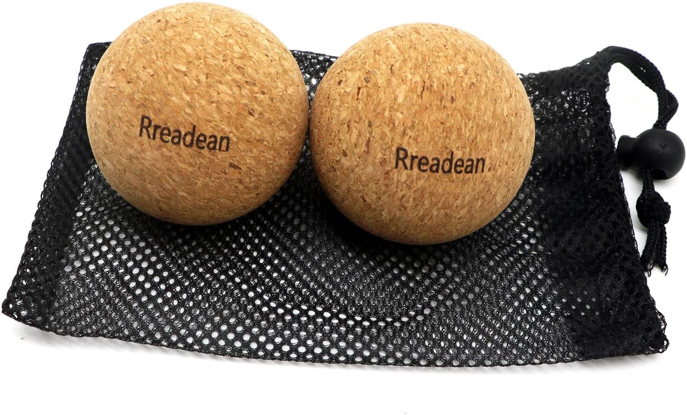 Cork Massage Balls for Fascia Release After Exercise, Yoga,Trigger Point Therapy, Relax Muscles, and Relieve Stress,Set of 2 Classic 2.4 Inch Cork Massage Balls