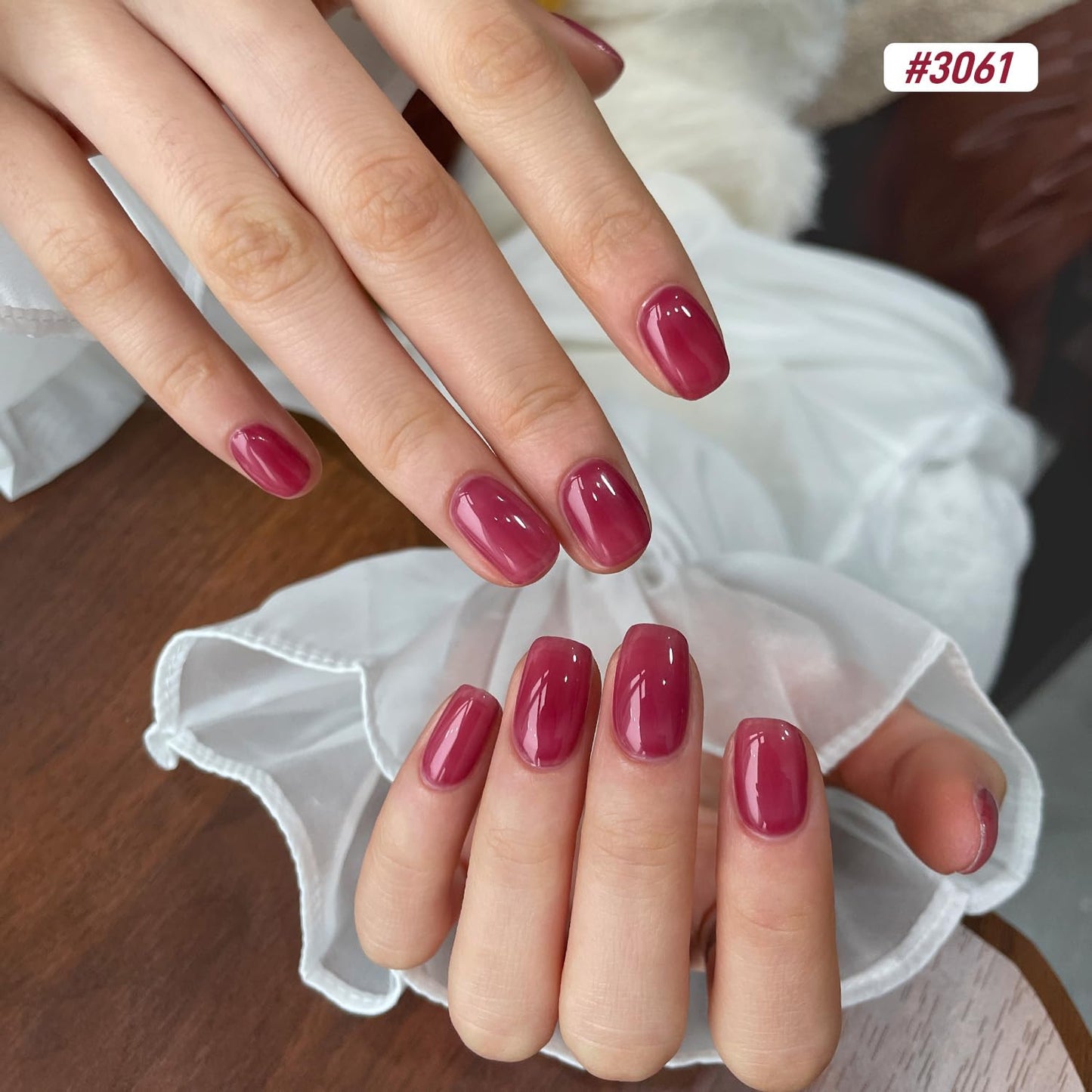 GAOY Jelly Gel Nail Polish of 6 Transparent Pink Red Blue Yellow Colors Sheer Gel Polish Kit for Salon Manicure and Nail Art DIY at Home