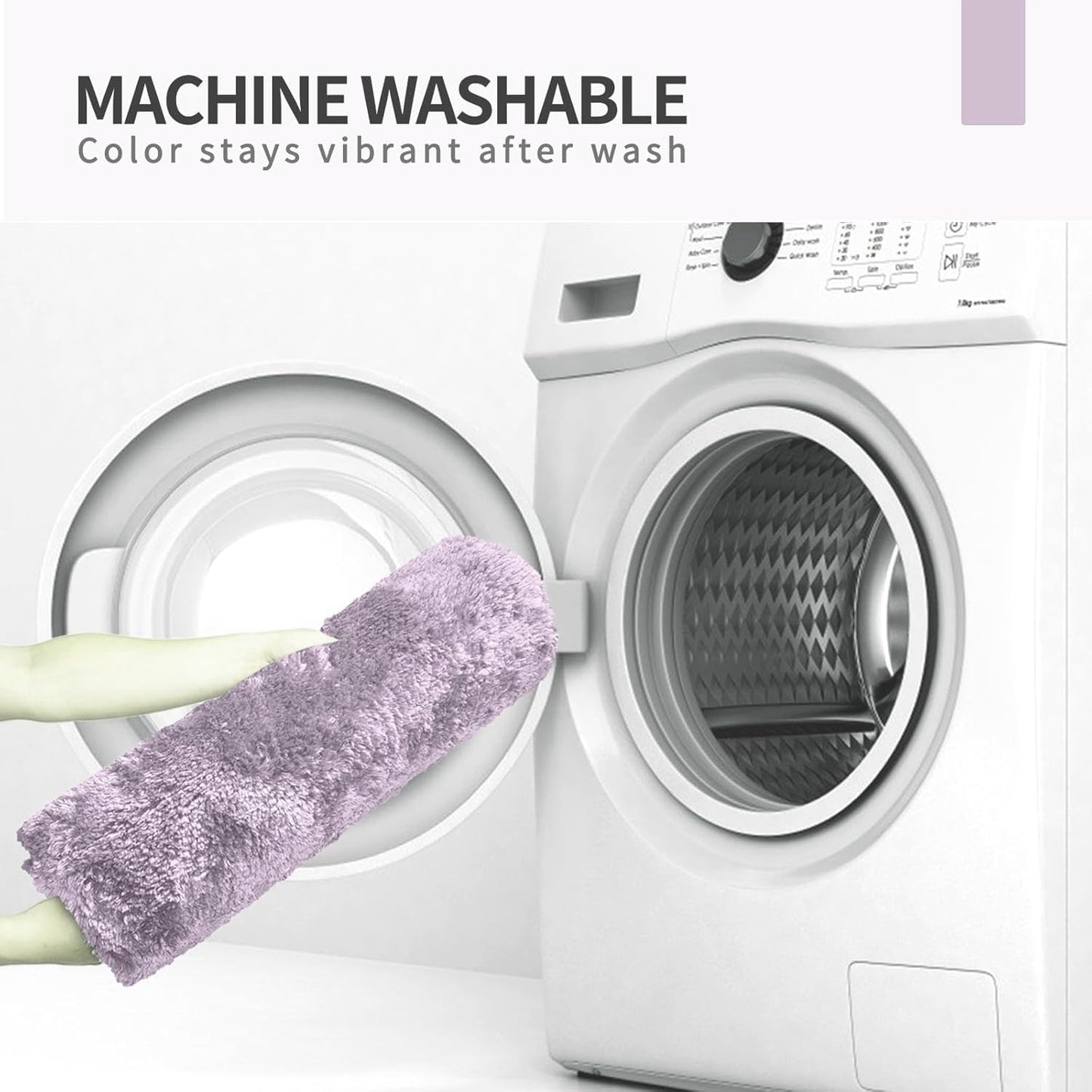 FIFU Bathroom Runner Rug 24" W x 60" L, Bath Mats for Bathroom, Bedroom & Kitchen, Non-Slip Rubber Latex Backing, Comfort & Soft Shower Bathmat & Carpet for Sink, Home & Hallways, Lavender