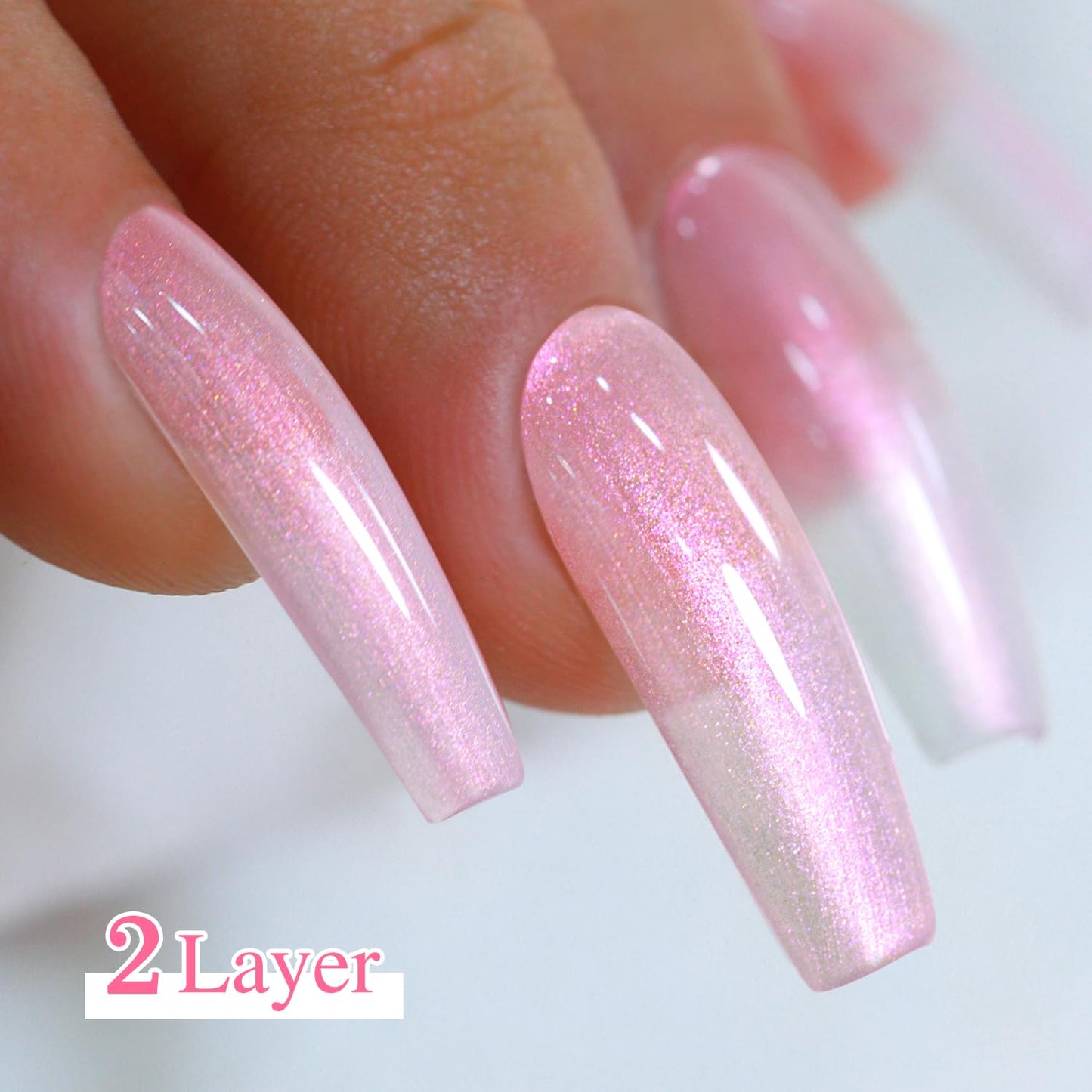 Double Rhythm Jelly Sheer Gel Nail Polish Set of 6 Colors Baby Light Pastel Milky UV Nail Polish Starter Kit Art DIY Salon Home (Mermaid White Pink Blue Green Yellow Purple-Kit8)