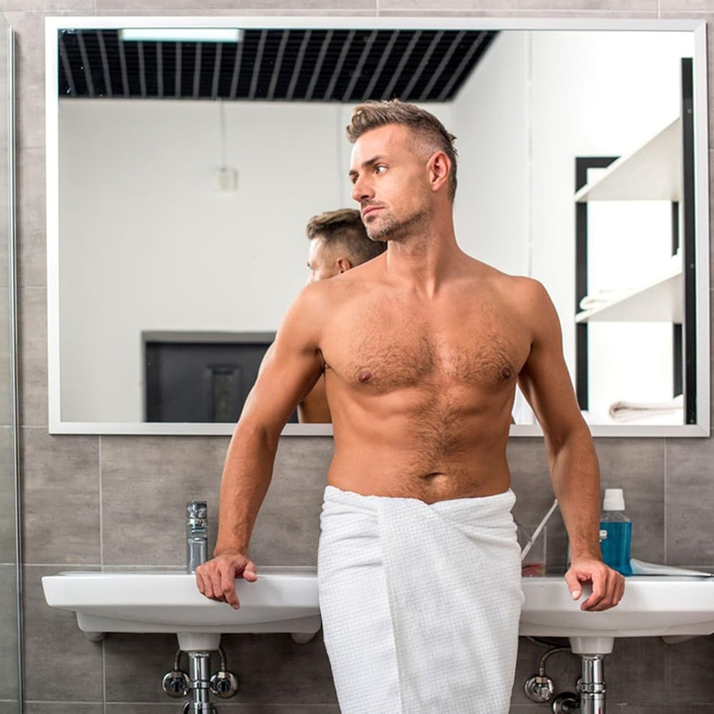 Compressed Bath Towel Tablets 24 Pack 55" x 27.5" Thickened Washable & Reuseable Bath Towels Portable Expandable Disposable Personal Care Cleansing Non Woven Clothes (Green Pack)