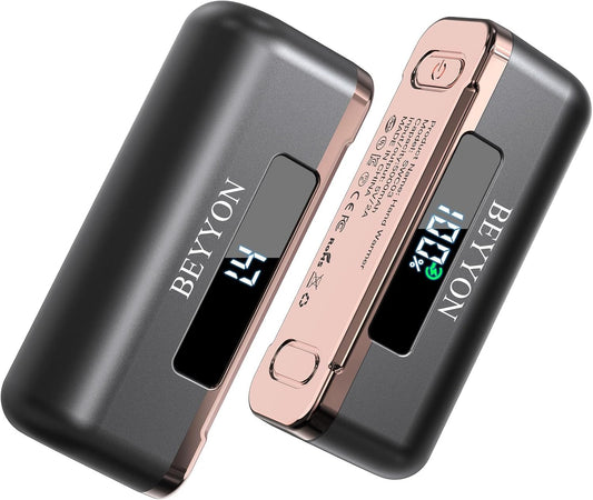 BEYYON Hand Warmers Rechargeable - Magnetic Electric Hand Warmer 2 Pack, 4 Levels Heat Up to 131℉ with LED Display, Portable Reusable Pocket Heater for Raynauds, Golf, Camping, Men, Women