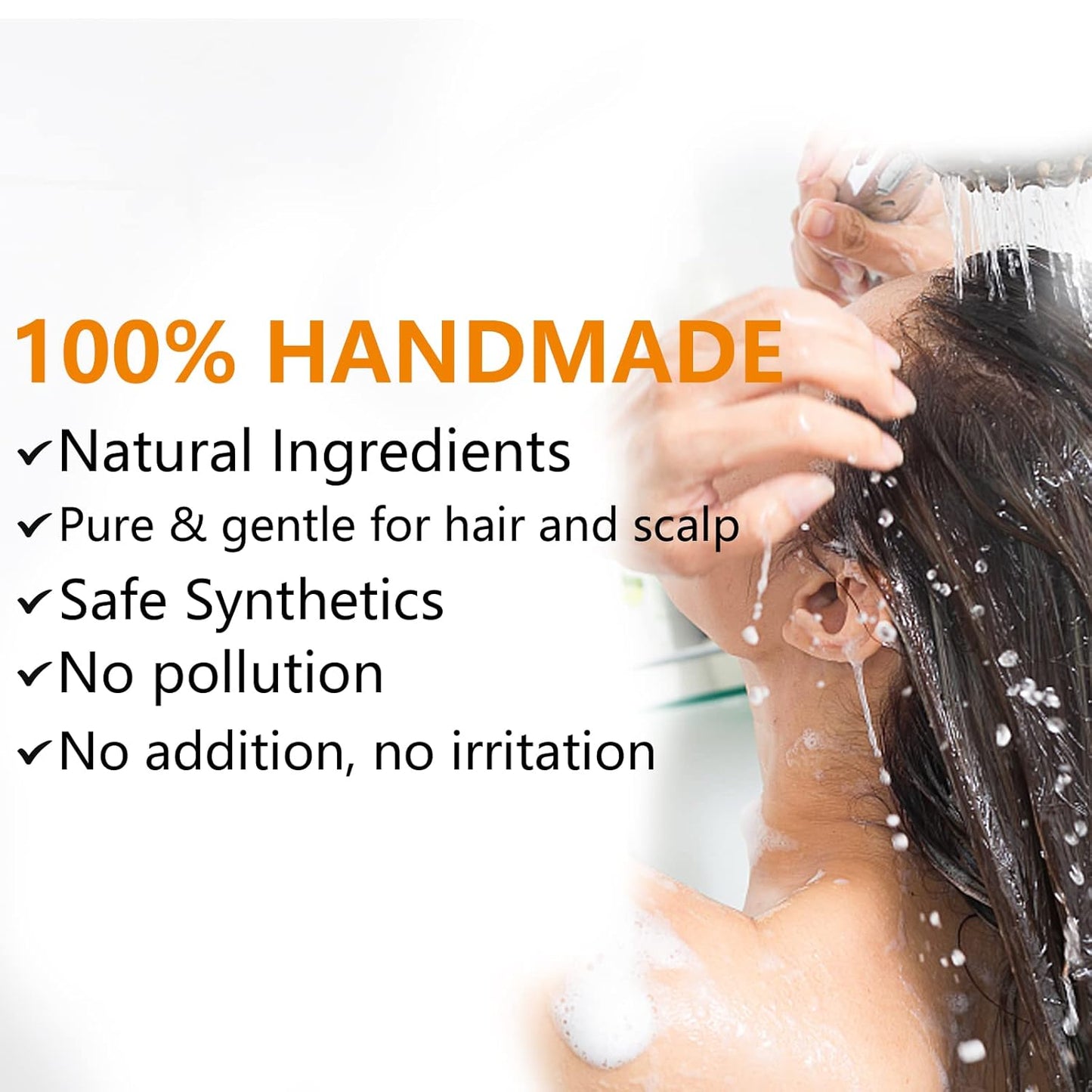 2 Pack Ginger Hair Regrowth Shampoo Bar Turmeric Soap for Hair Growth Natural Ginger Solid Bars for Thinning Strengthen Curly Oily Hair Anti Hair Loss Travel Deep Cleansing Women Men 4.23OZ/120g