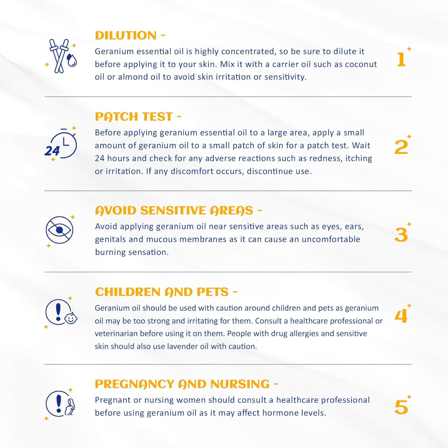 HIQILI 100ML Geranium Essential Oil for Skin, Diffuser & Candle, 100% Pure and Natural - 3.38 Fl Oz