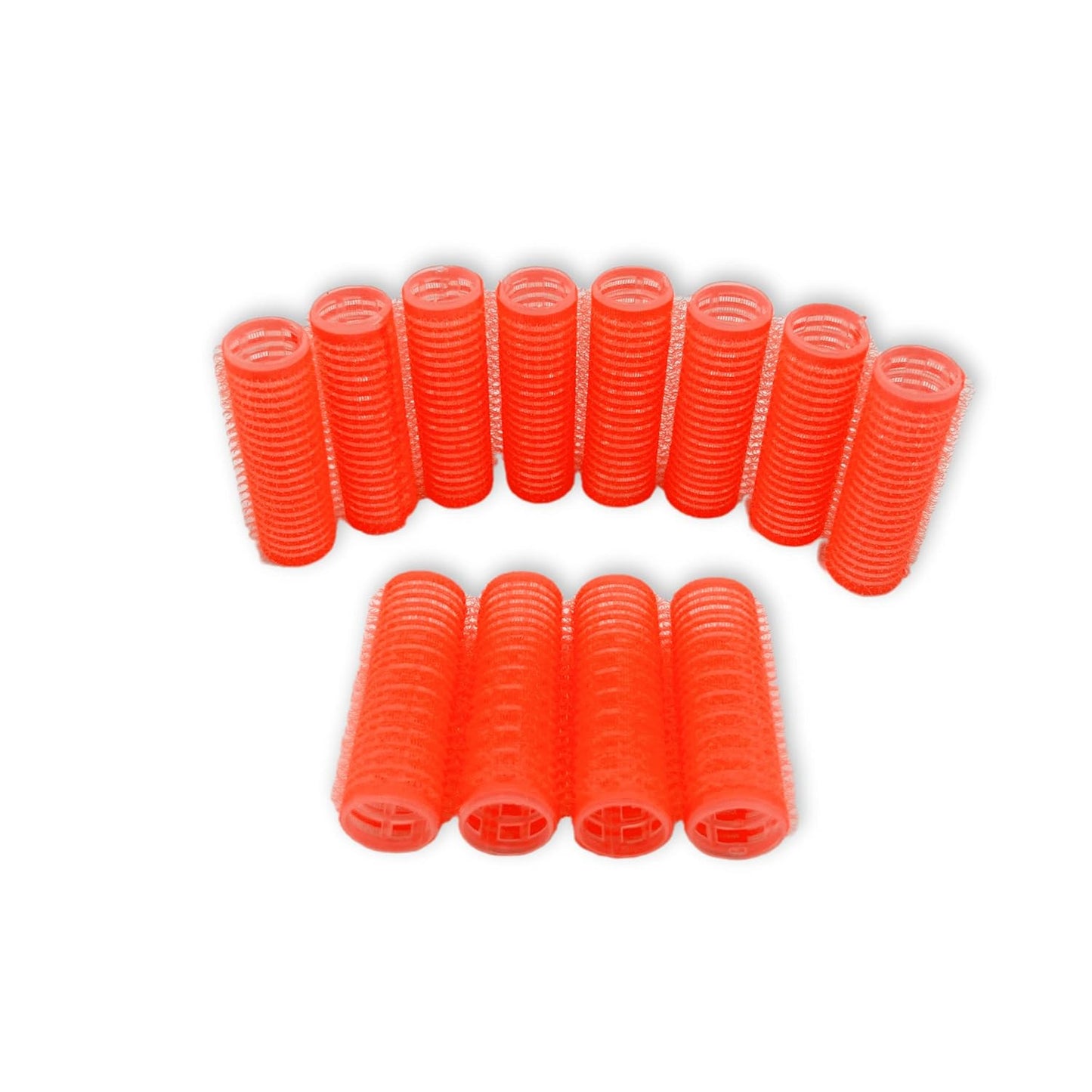 12PCS Roller Curlers for Medium Short Hair, Heatless Bangs Curlers, Create Natural Curly Hairstyle (Red)