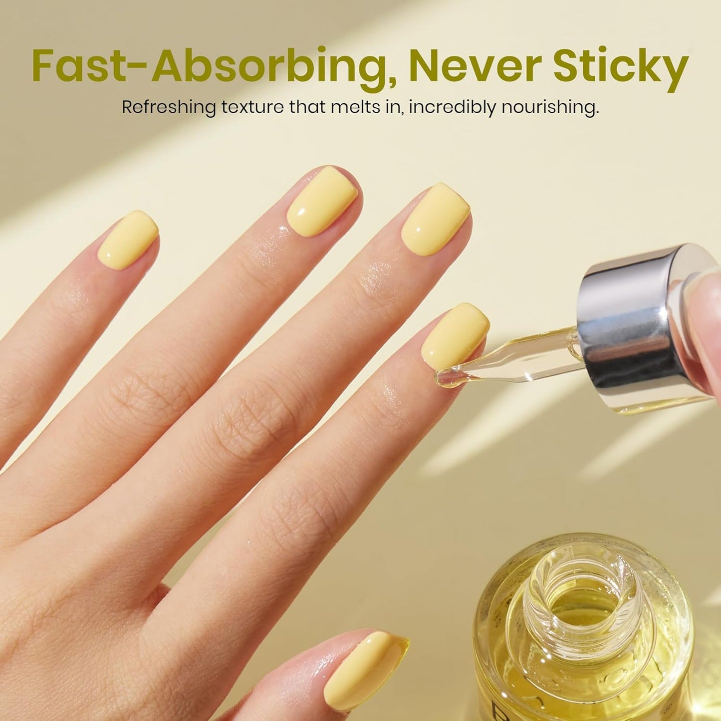 Beetles Cuticle Oil: Olive Oil for Nails Repair & Cuticle Oil | Allergy Relief for Gel Polish Users | Fast Soothing, Deep Nourishment