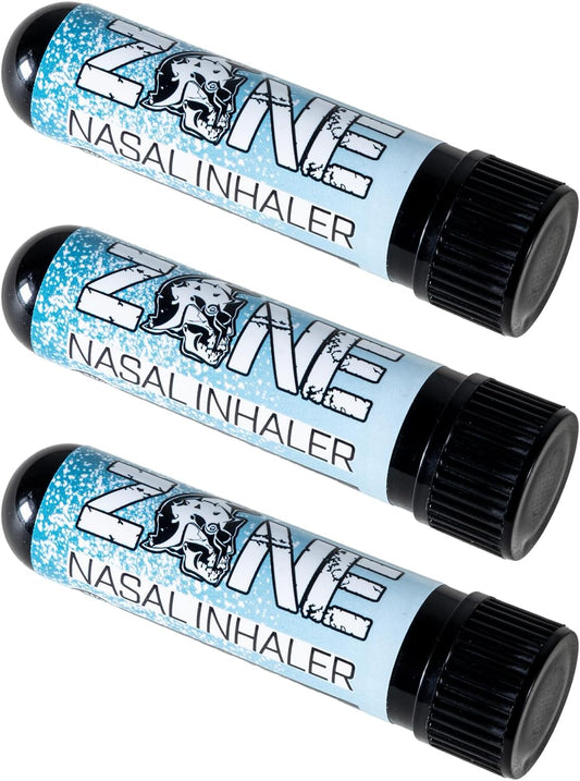 Zone Essential Oil Nasal Stick – Natural Mood Boosting Ingredients - Ultra Cool Refreshing Sensation, Made in USA (Essential Oils and Menthol) (Spearmint 3 Pack)