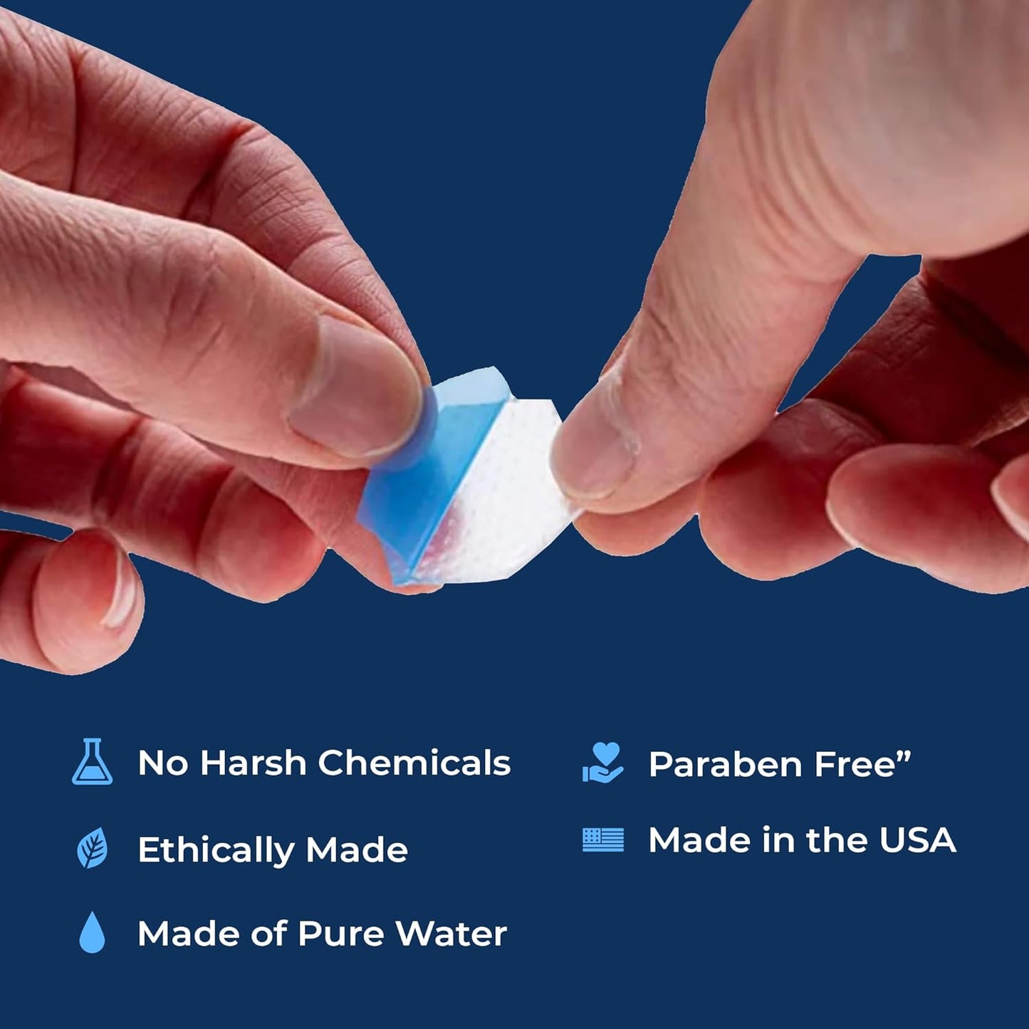 Hexagels Plus Aloe Vera - Advanced Healing Hydrogel Pads for Blister Prevention & Soothing Burn Care - Foot, Heel, Toe, & Ankle Protection, Pack of 50, 1-Inch Patches, by Medagel, Paraben Free Formula