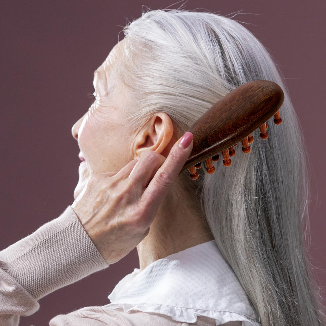 VOSAREA Wooden Massage Comb Wooden Comb Mini Travel Hair Brush Natural Hair Care for Women and Men