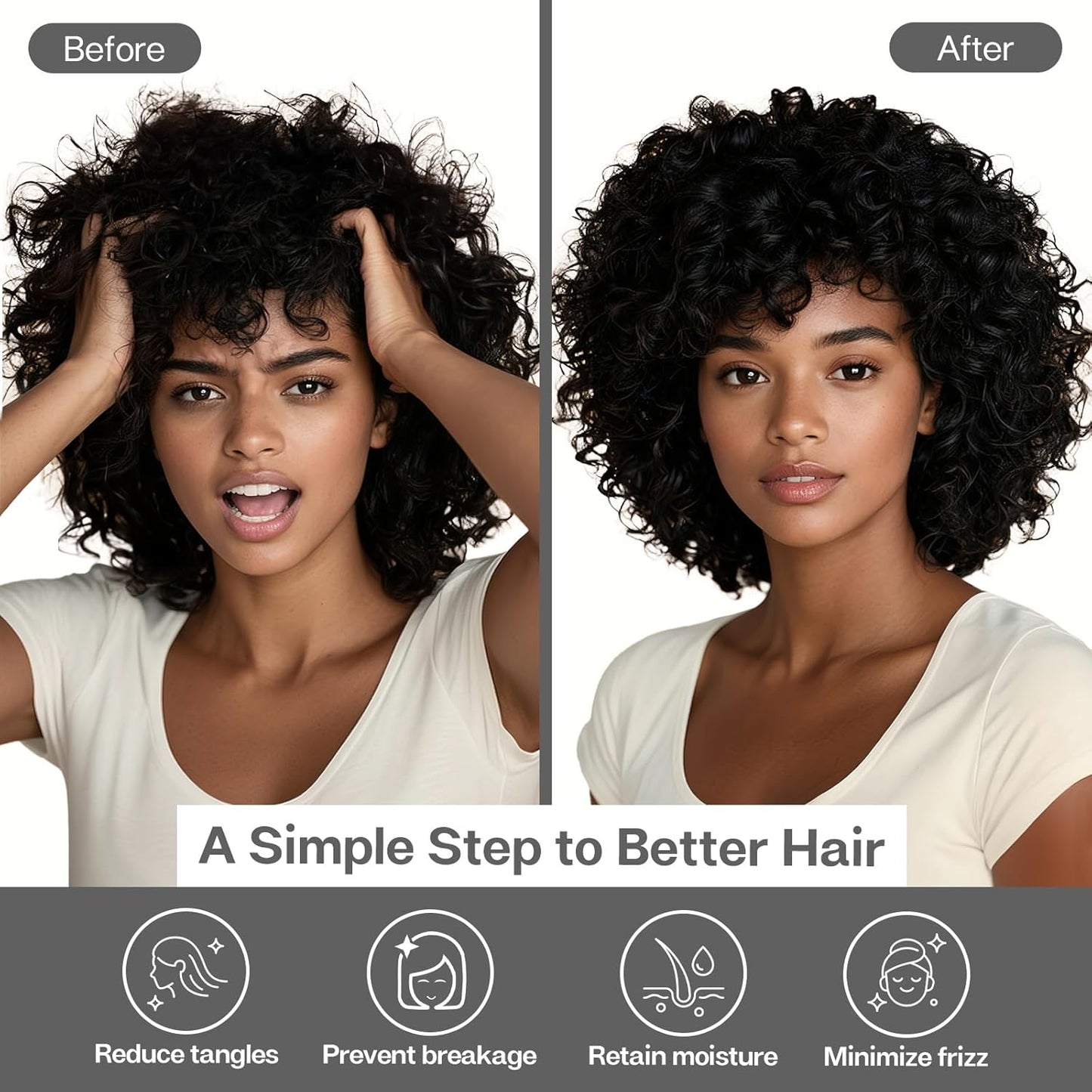 MR&HM Satin Body Pillow Cover, Soft and Breathable Body Pillow Case with Envelope Closure, Cooling and Silky Long Pillowcase for Hair and Skin,Grey (20x54, Dark Grey)