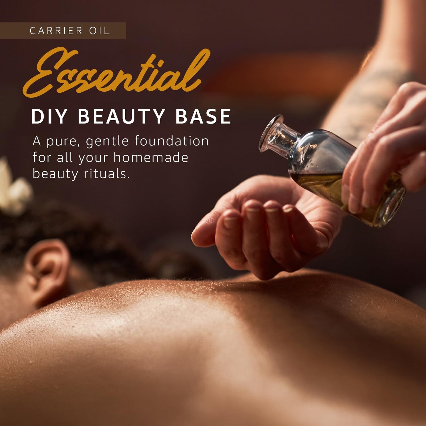 ORGANIC SWEET ALMOND OIL (32 oz) Premium Cold Pressed Unrefined | 100% Pure Sweet Almond Oil for Skin, Face, Hair, Soap Making | Carrier for Essential Oils | Available in Bulk | 32 FL OZ