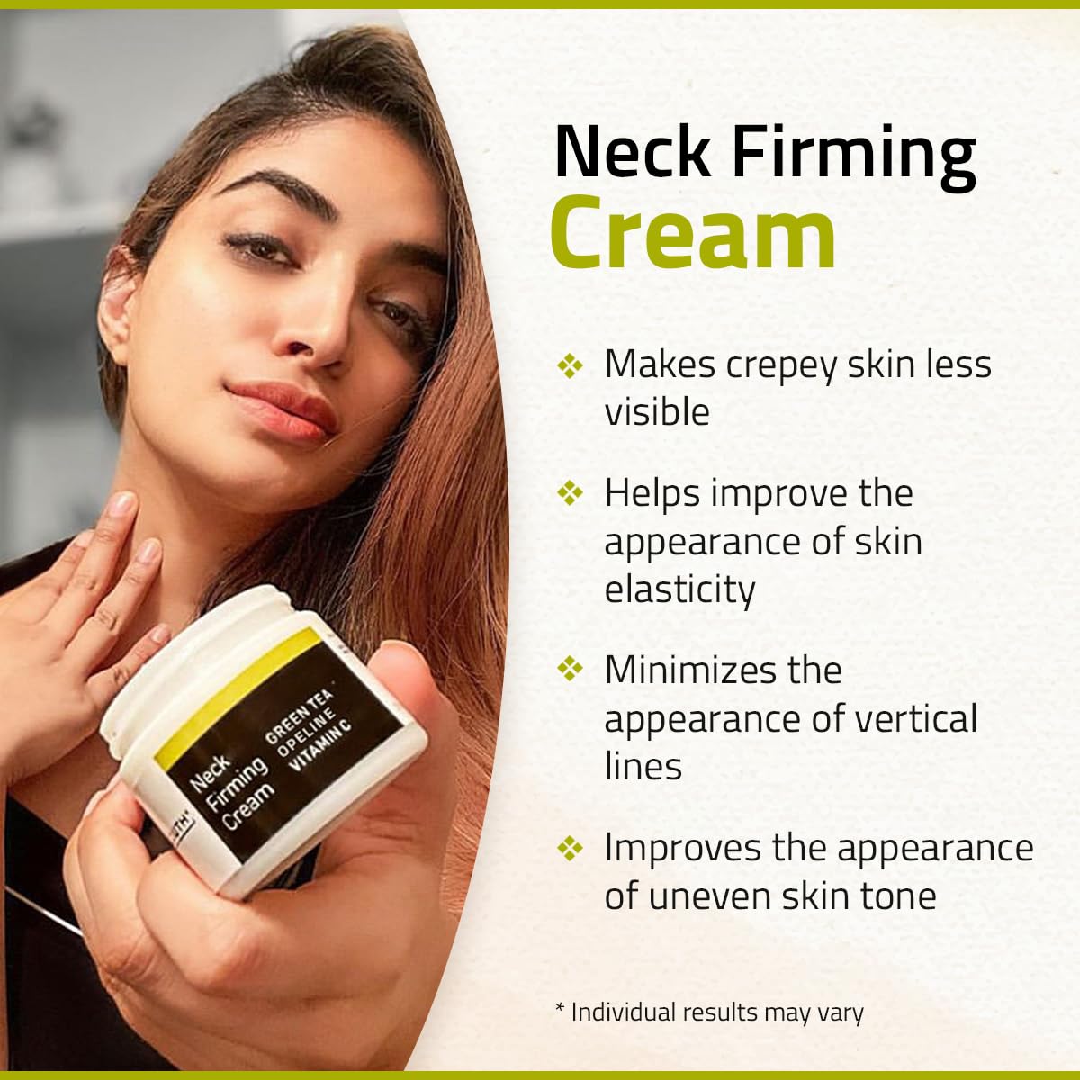 YEOUTH Neck Cream with Vitamin C, Skin Firming Moisturizer for Women and Men, Face and Neck Firming Cream Targets Double Chin, Décolletage, and Chest 2oz