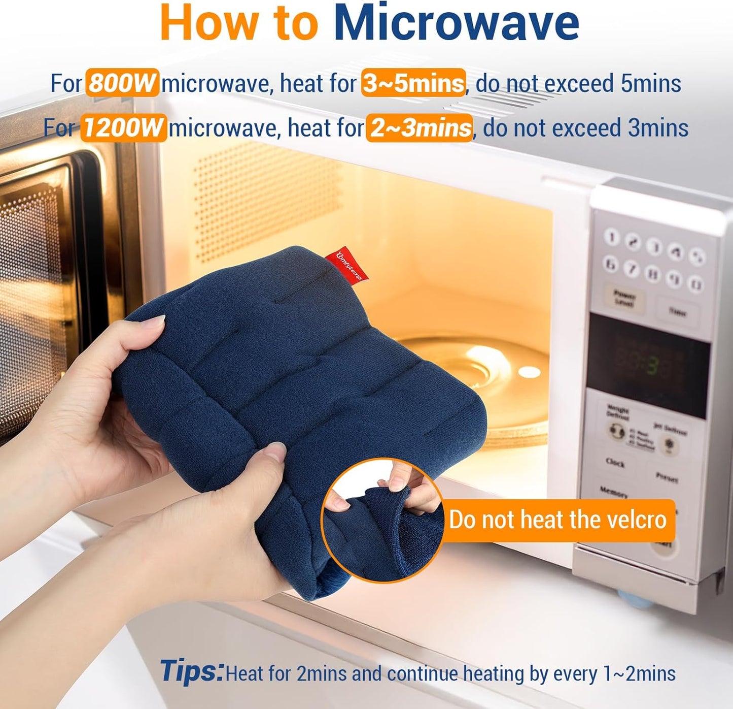 Comfytemp Microwave Heating Pad for Shoulder Pain Relief, Shoulder Heating Pad Microwavable for Rotator Cuff, Moist Heat Therapy for Muscle Aches, Joint Stiff, Recovery Gifts, XS/S