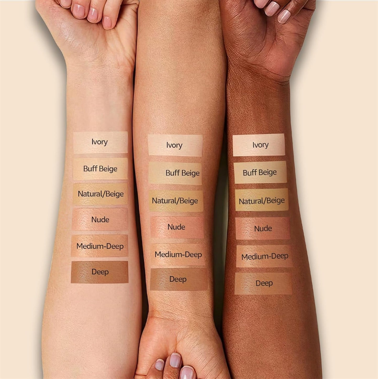 Mushroom Head Air Cushion CC Cream - Tattoo Cover up Makeup Waterproof Long-Lasting Moisturizing Concealer Foundation, Even Skin Tone for All Skin Types (Nude)