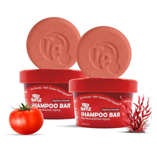 Hyaluronic Acid Shampoo Bar With Tomato & Red Algae Extract – For stronger, restored, and age-defying hair – For Women & Men – Natural & Free of Parabens & Sulfates – Made in USA – 4.5oz (Pack of 2)