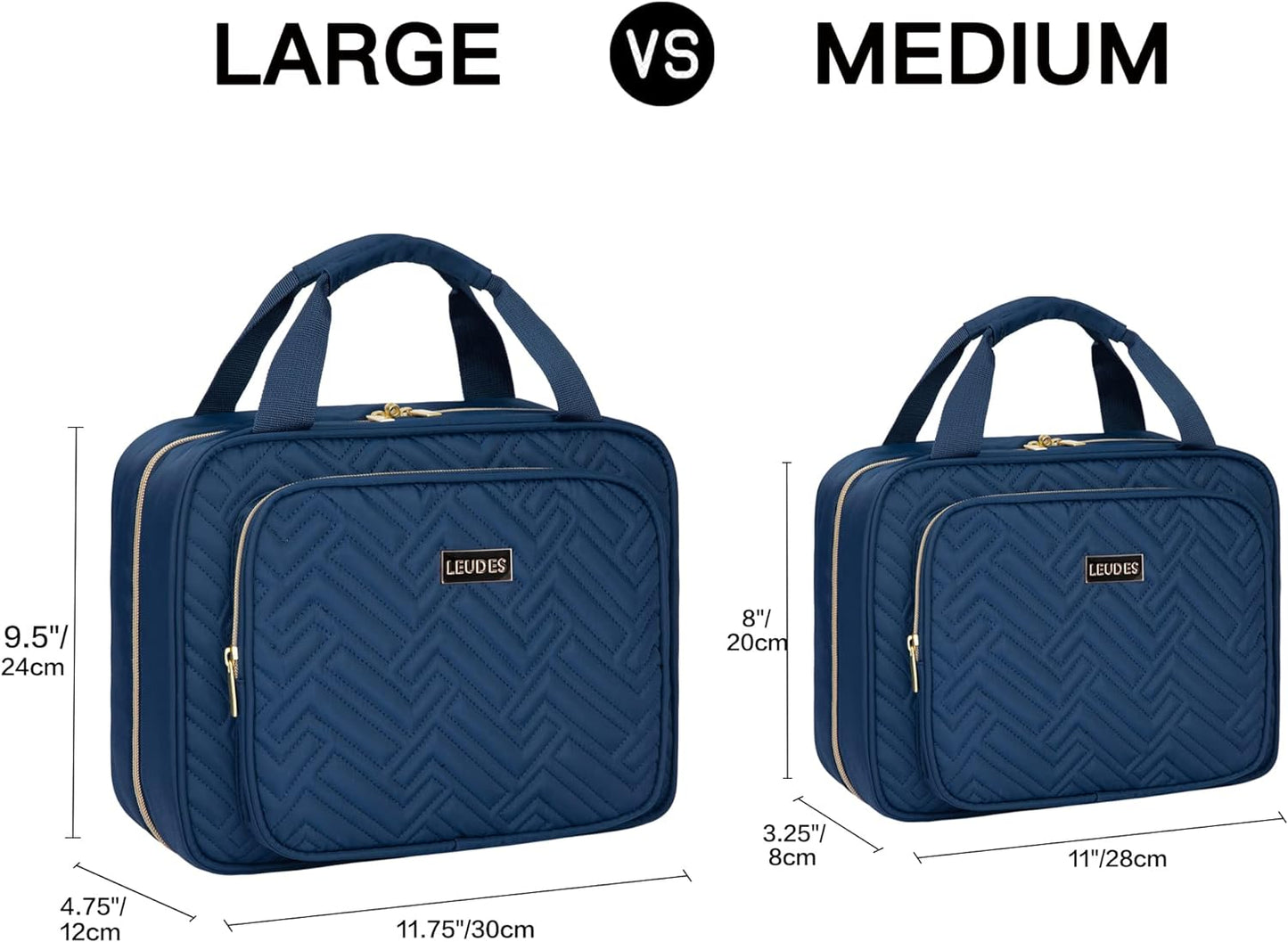 Leudes Travel Pill Bottle Organizer,Medicine Organizer and Storage,Home Medication Bag, Cases,Carrier for Pills,Vitamin,Fish Oil,Supplements for Women and Men (Medium, Blue)