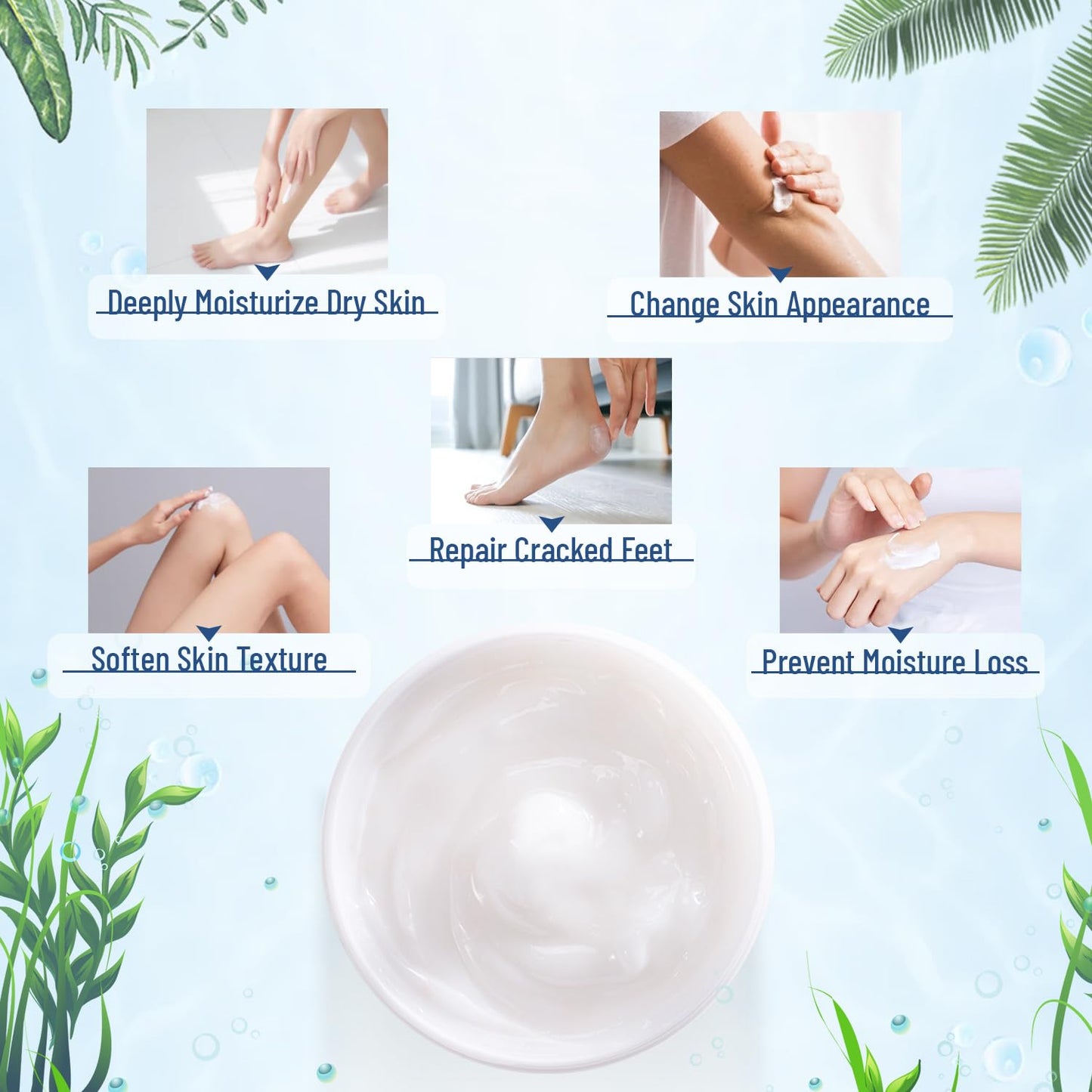 Urea Cream foot cream, 40 percent Foot Care Lotion for Cracked Heels,Moisturizing，Cracked Heels, Ultra,Rough, Dry, Calloused Feet,Softening Rough skin on feet for All Skin 5.29 fl.oz