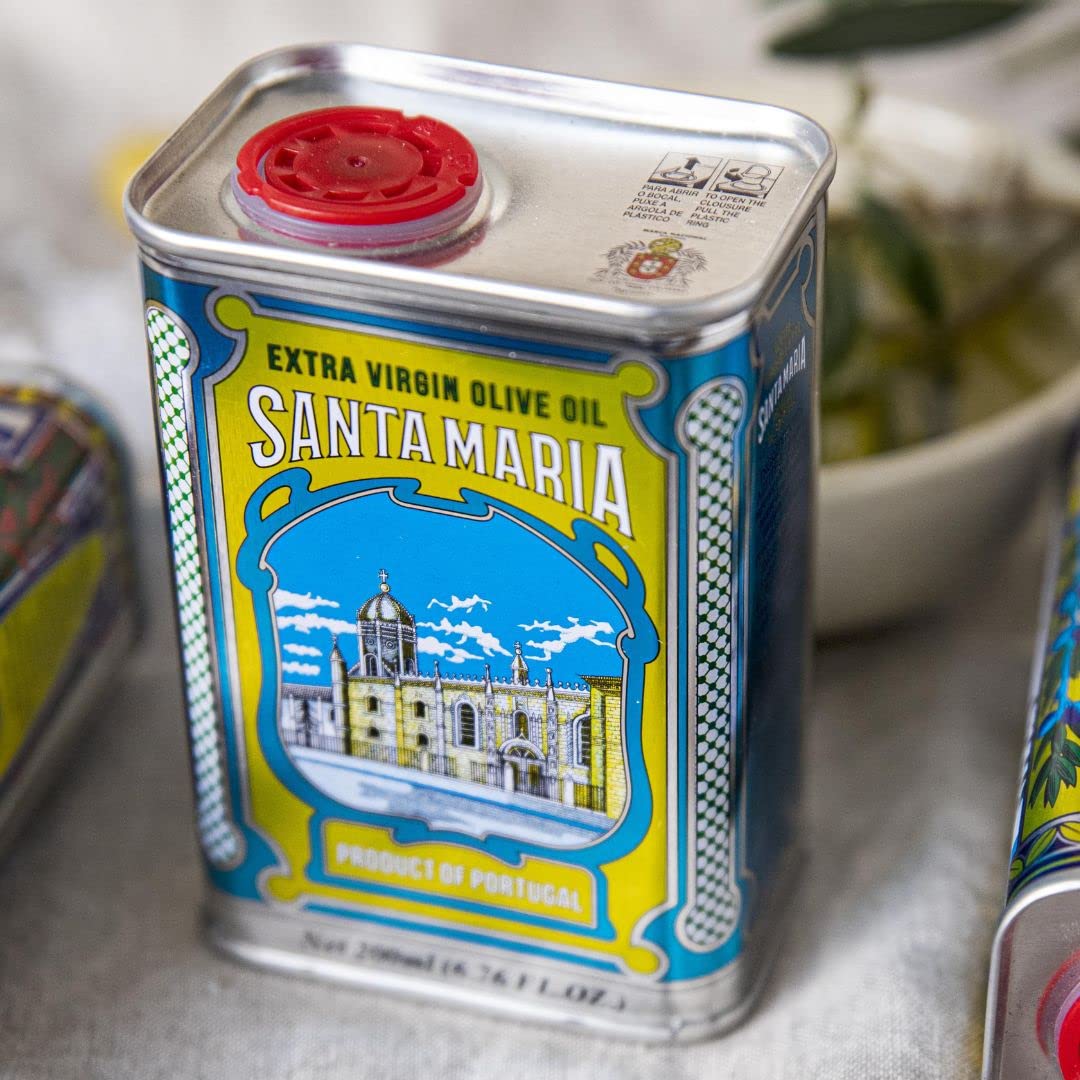 Extra Virgin Olive Oil - Santa Maria Portuguese Vintage Metal Tin - 200ml. This is a brand with almost 100 Years. (1)