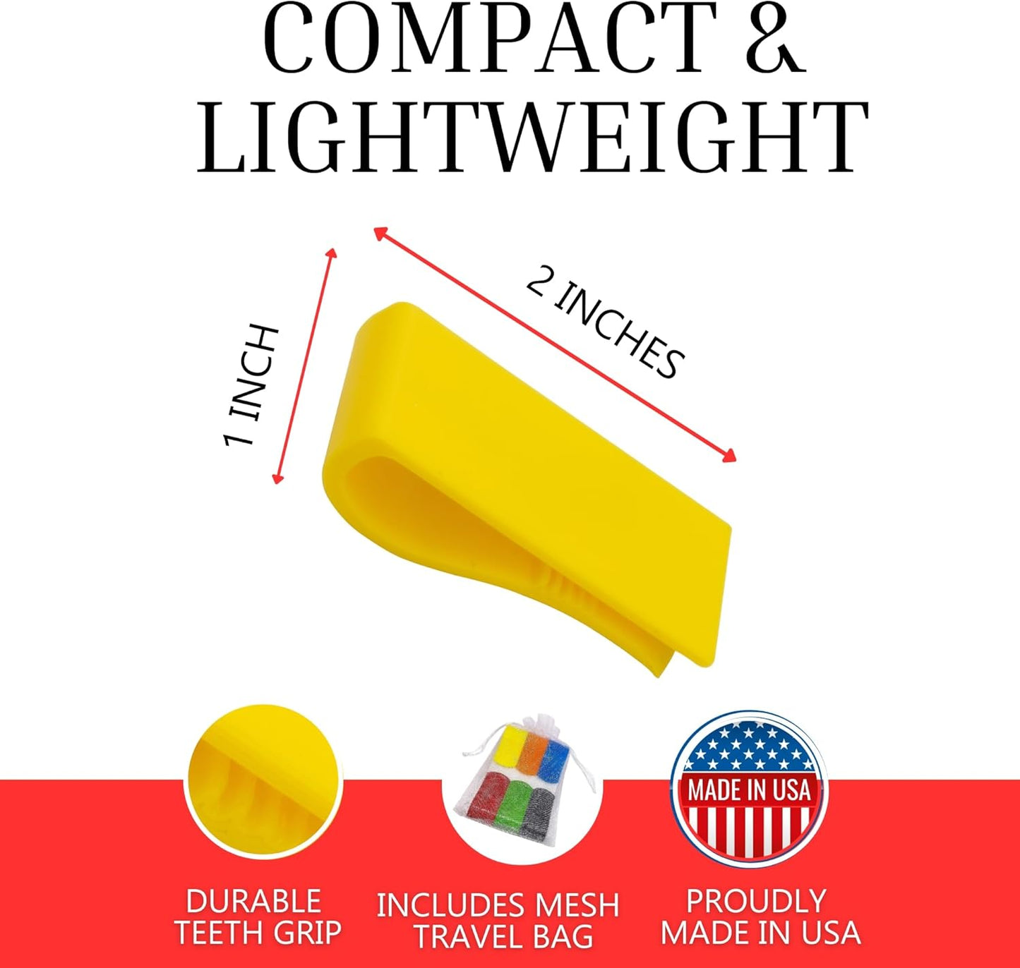 Towel Keep - 6 Pack Towel Tags - Colored Towel Clips for Identification of Your Towel - Towel Clip