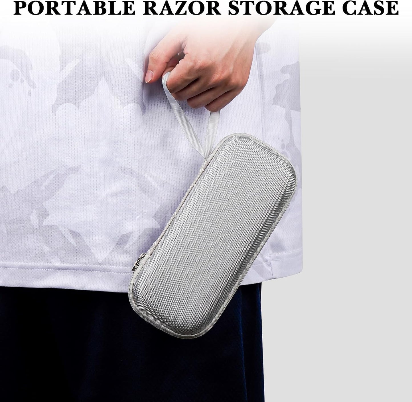 Linkidea Hard Shell Shaver Travel Case, Compatible with Philips Norelco 2400, 3600, MANSPOT Electric Razor, Portable Storage Organizer (Silver)