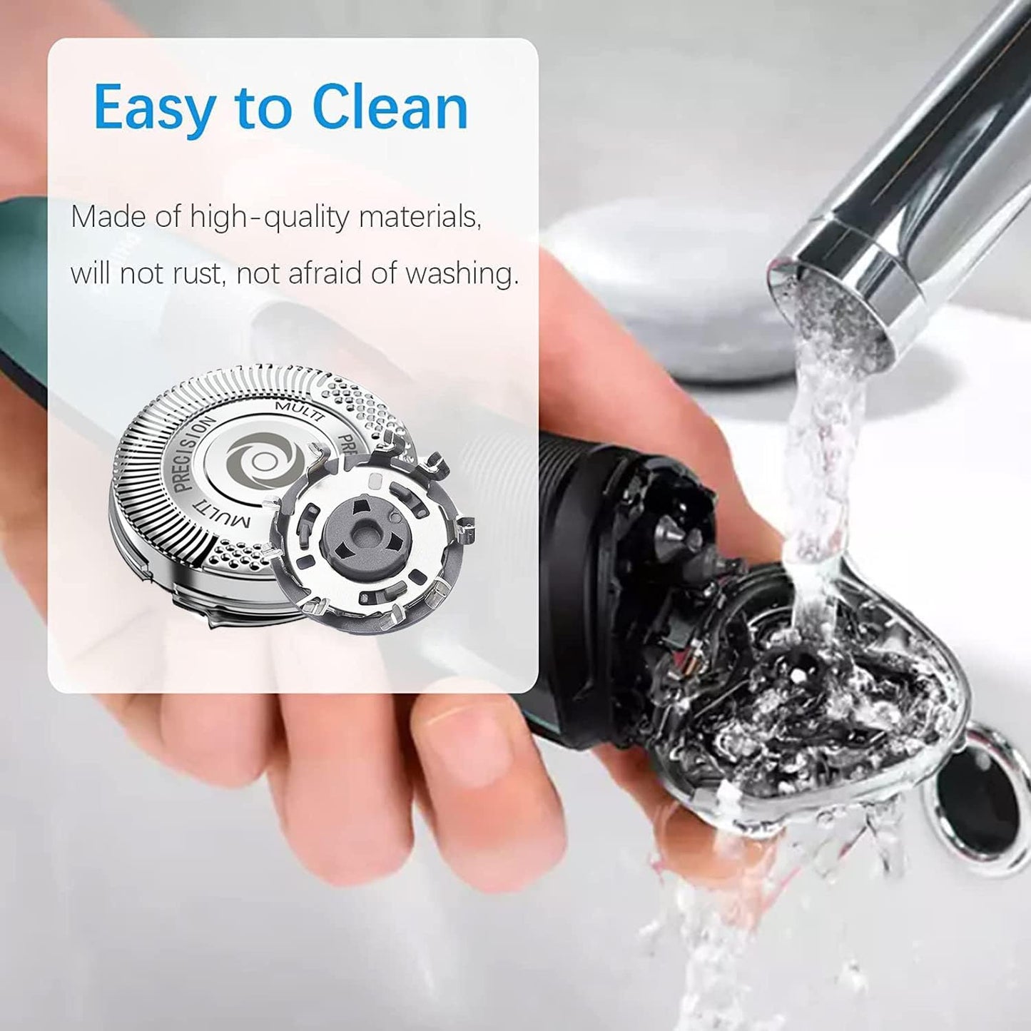 SH50 Replacement Heads Compatible with Philips Norelco Series 5000 Replacement Heads,SH50 Replacement Blades for Philips Norelco Series 5000 Electric Shaver S5210 S5380