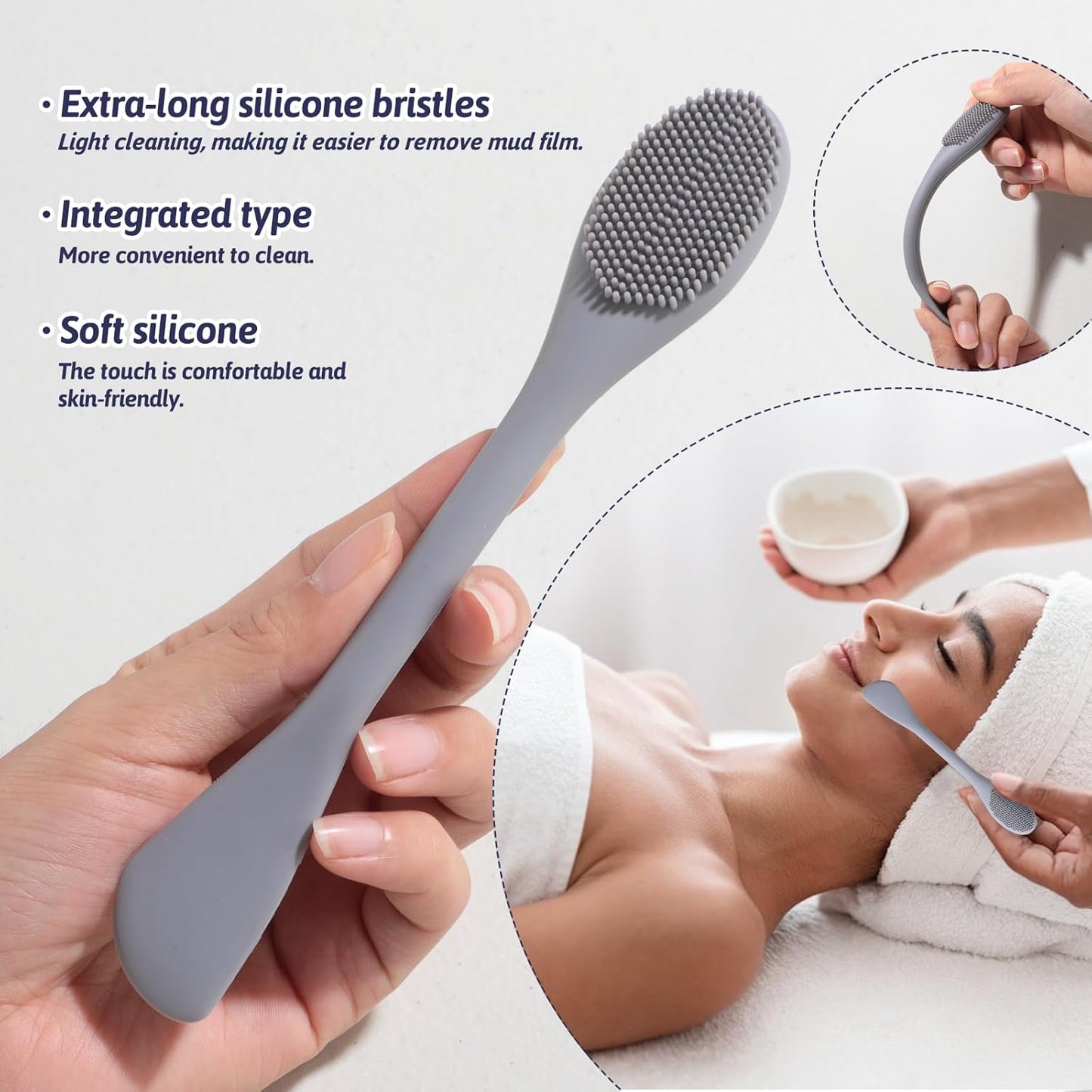 JPNK Face Sponges Cleansing Exfoliating Facial Sponges for Facial Mask Tools Removing and Makeup Remover Pads Set (Brown)