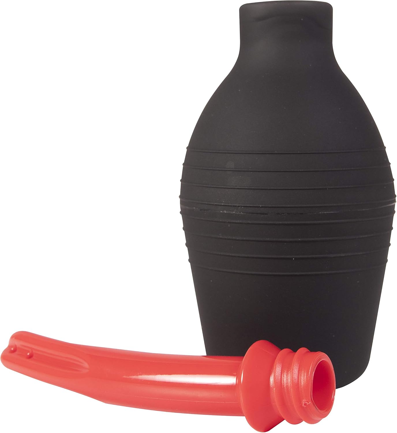 Abyclean Anal Douche Enema Bulb Vaginal Douche Enema Cleaner for Women’s or Man’s Health (500ml Black and Red)