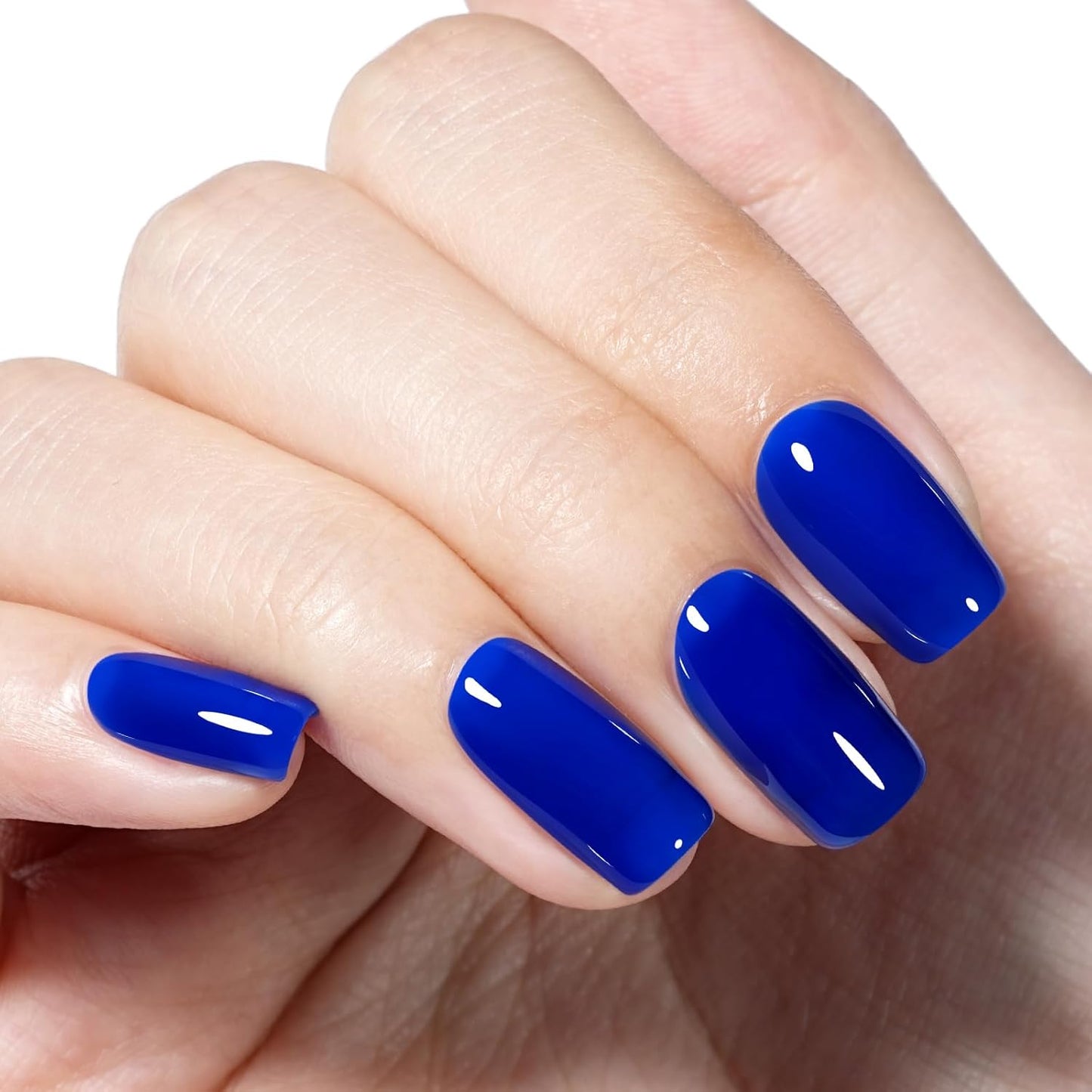 AILLSA Royal Blue Gel Nail Polish Deep Blue Gel Polish Winter Sheer Translucent Color Nail Polish High Gloss Soak Off U V French Nail Manicure Salon DIY Christmas Gifts 0.5 Fl Oz/GB125