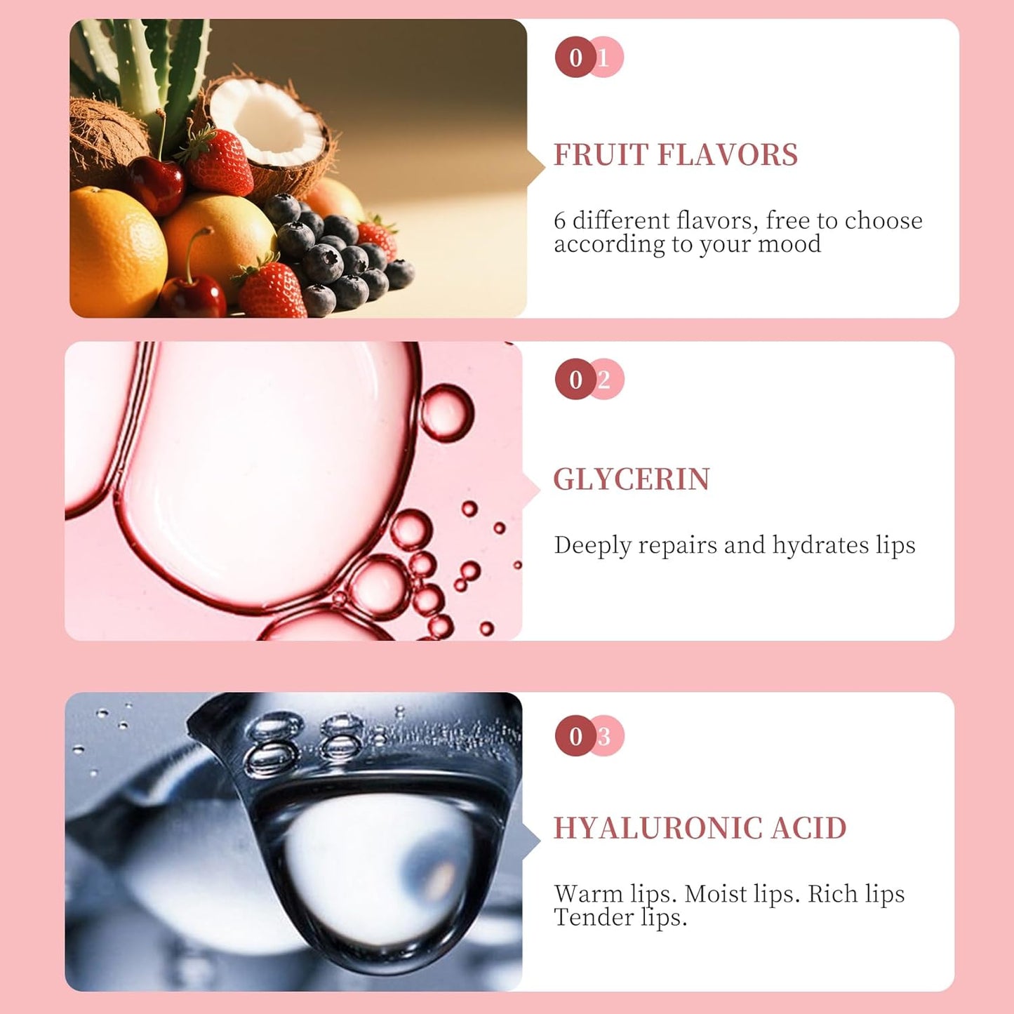 30 PCS Moisturizing Lip Mask 6 Flavours Crystal Lip Care Gel Pads Mask Bulk for Moisturizing & Reducing Wrinkle Patches Exquisite Remove Dead Skin Moisture Essence Sleepover Makeup Party Supplies