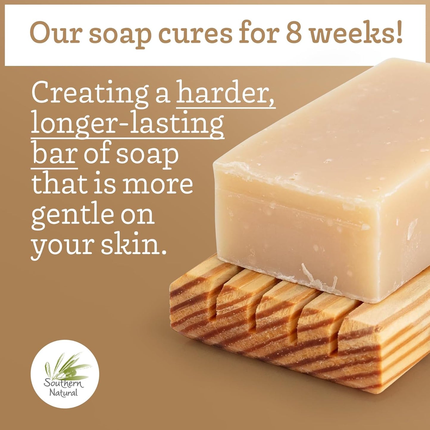 Southern Natural Goat Milk Soap Bar (Variety 3 Pack) Lavender, Lemongrass, Spa Fusion - For Dry Sensitive Skin. Natural Handmade Soap For Face and Body.(Each Bar 4-4.5 oz)