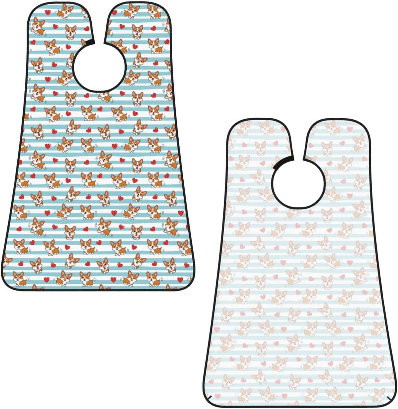 Professional Beard Bib, Non-Stick Hair Catcher Apron Waterproof, Shaving Grooming Essential for Men Dad, Cute Love Hearts Shave Bib