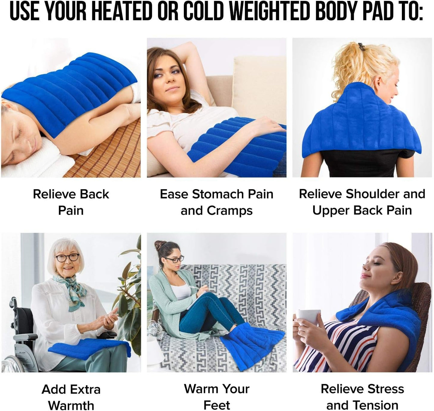 XL Heating Pad for Neck and Shoulders and Back, Microwavable Heating Pads, Microwave Heating Pad Microwavable, Natural Moist Heat Therapy Pad with Washable Cover. Heat Pad Microwavable, 1 Piece 22x13”
