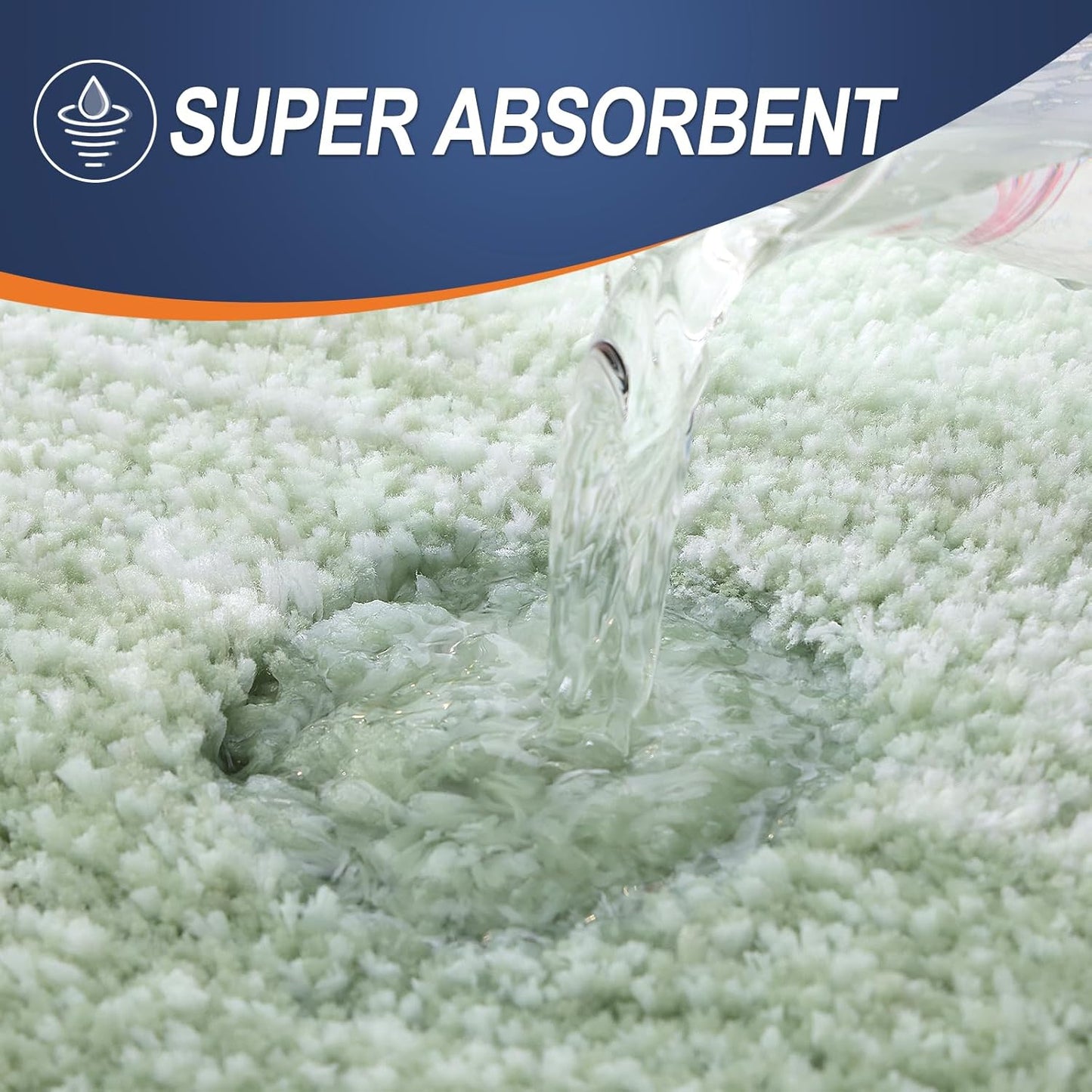 OLANLY Bathroom Rugs Mat 36x24, Extra Soft Absorbent Microfiber Bath Rugs, Rubber Backing, Quick Dry, Machine Washable Bath Mats for Bathroom Floor, Tub and Shower, Home Decor Accessories, Sage Green