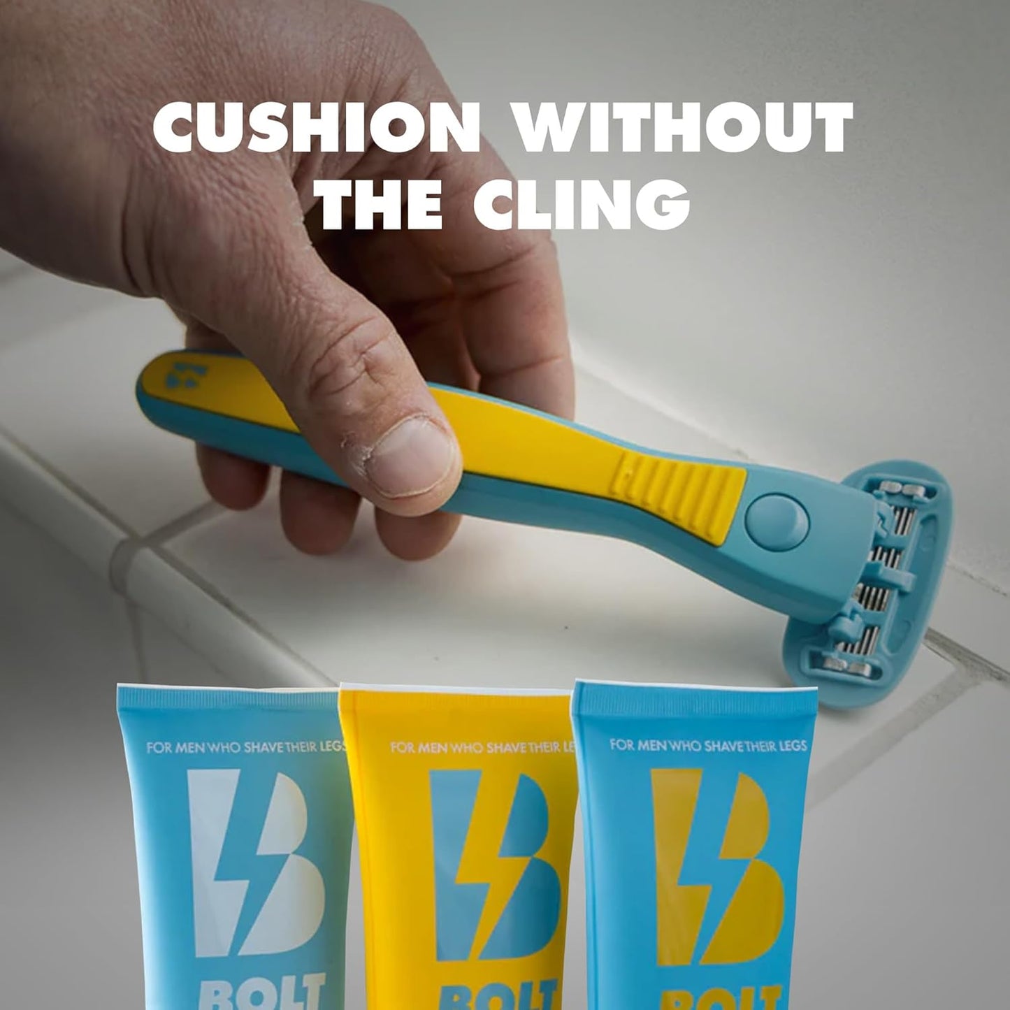 Stay Smooth Bundle for Men - Shaving Care Kit with Exfoliating Leg Scrub, Shave Butter and Post-Shave Lotion - 6 Fl Oz Each