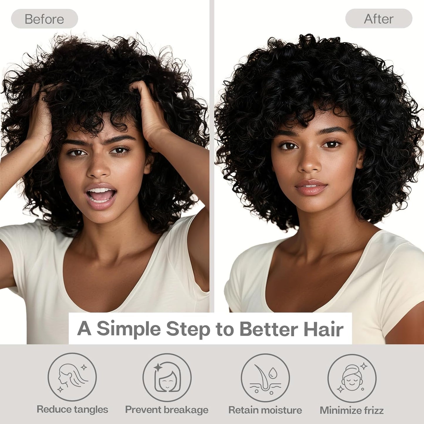 MR&HM Satin Body Pillow Cover, Soft and Breathable Body Pillow Case with Envelope Closure, Cooling and Silky Long Pillowcase for Hair and Skin,Grey (20x54, Ivory)