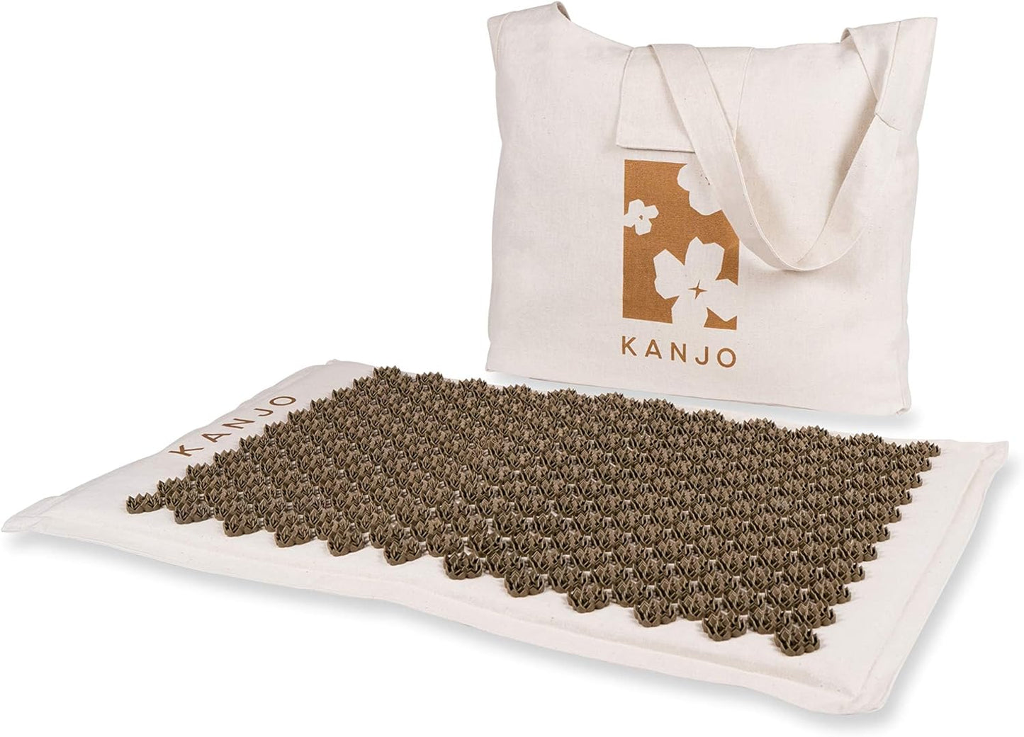 Kanjo Coconut Acupressure Mat with Carry Bag | Eco Friendly Coconut Fiber Core | Neck, Back & Shoulder Pain Relief | Promotes Stress Relief, Relaxation and Headache Relief
