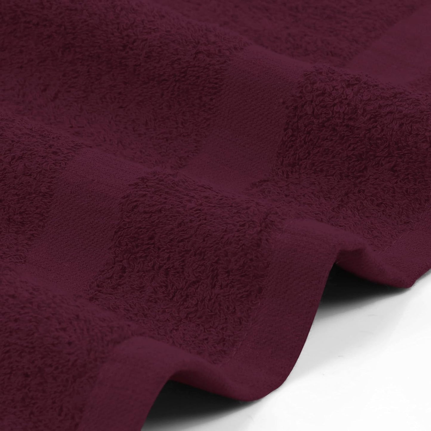 Utopia Towels, Salon Towel, Pack of 12, Not Bleach Proof, 16 by 27 Inches, Highly Absorbent Cotton Towels for Hand, Gym, Beauty, Spa, and Home Hair Care, Burgundy