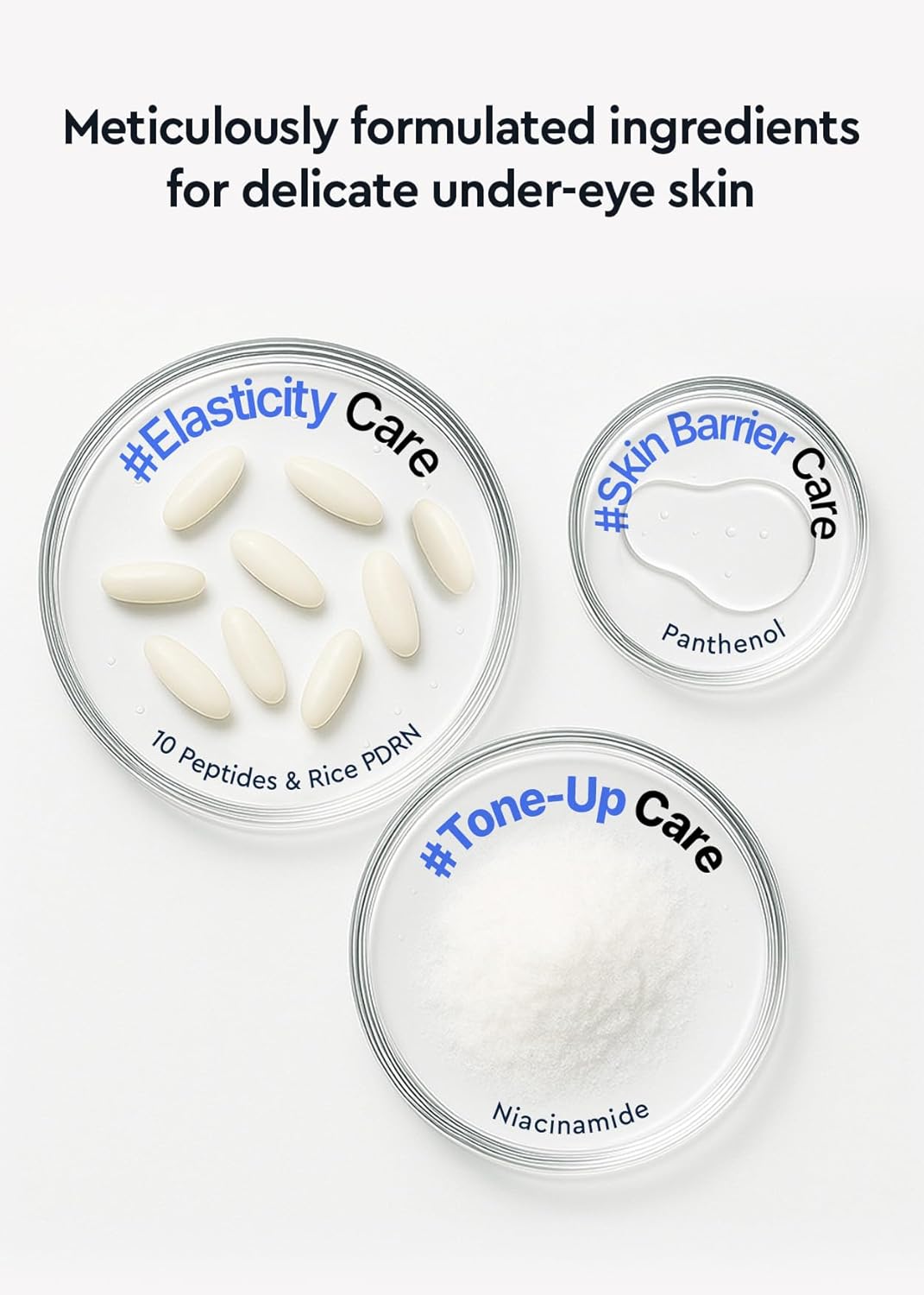 Bewants Peptide-X Firming Eye Serum Stick with Rice-Derived PDRN, Cooling Treatment for Puffiness, Dark Circles & Fine Lines (1 Pack)