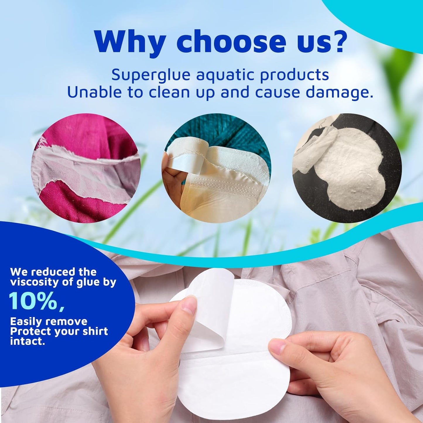 AROIC 130 Pack Armpit Sweat Pads, Large Underarm Pad for Women & Men, Invisible Armpit Sweat Pads for Under Arms, Odor Control, Sweatproof Adhesive Pad for All-Day Comfort No More Sweat Stains