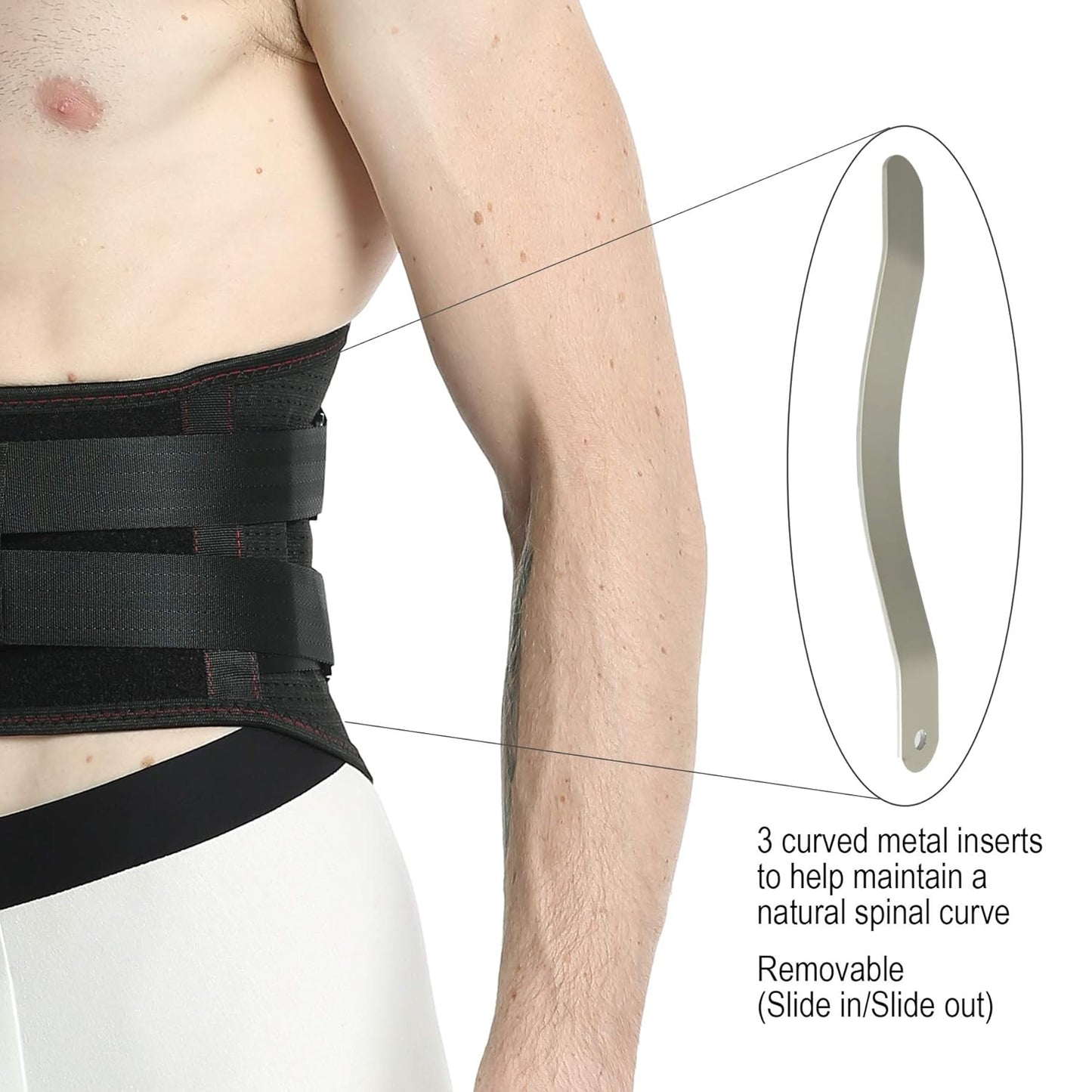 NeoTech Care Back Support Belt - Breathable & Adjustable Lower Back Brace - Double Pull Compression Straps (Black, Size XXL)