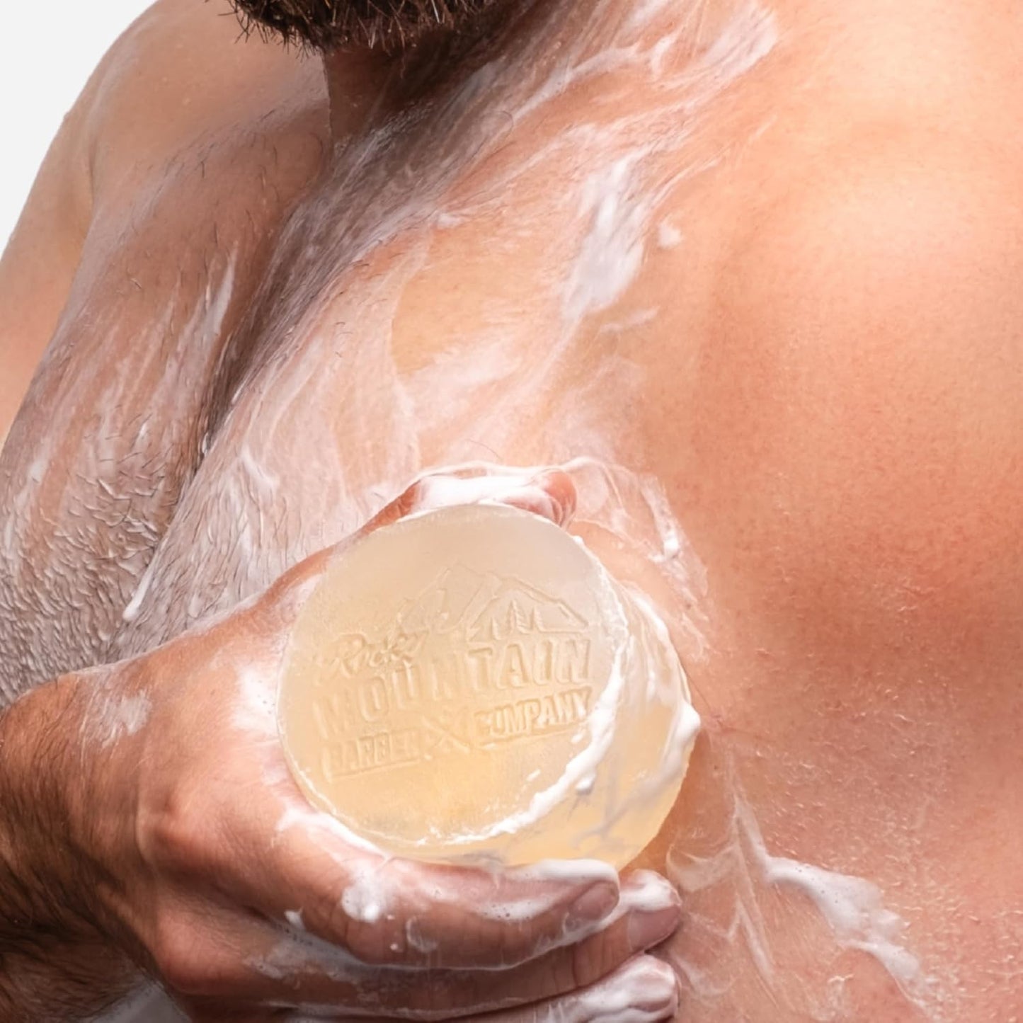 Men’s All-in-One Shampoo & Body Soap Bars – Extra Thick 1.6” Glycerin Hair & Body Soap - 2 Soap Bars - Pacific Pine Scent - with Oat Protein & Black Pine Essential Oil - Made in USA - 14.5 oz