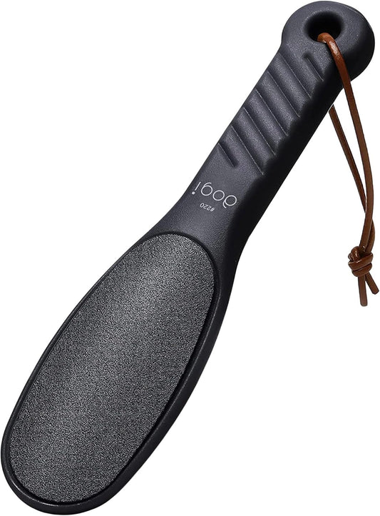 Foot rasp Pedicure Foot File - Removes Damaged and Hard Skin, Avoids Callus Buildup – Gentle, Fine File for at-Home Professional Treatment (Black, Waterproof, Comes with Original Pouch)