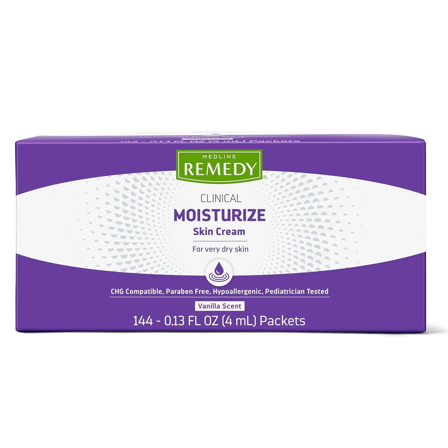 Medline Remedy Clinical Skin Cream, Nourishing Formula for Dry Skin, 4 mL Packets, Pack of 144