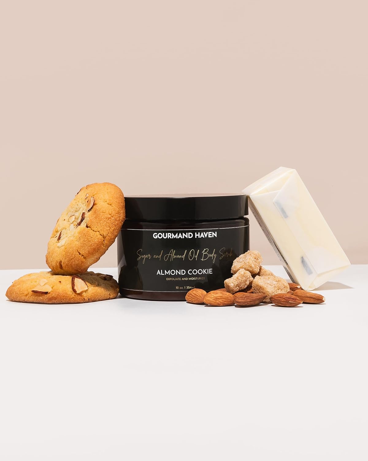 Exfoliating Body Scrub - Sugar Exfoliator - Bath and Shower Products for Women and Men - Exfoliate Dead Skin for Hand, Leg, and Body - 12 Fl Oz