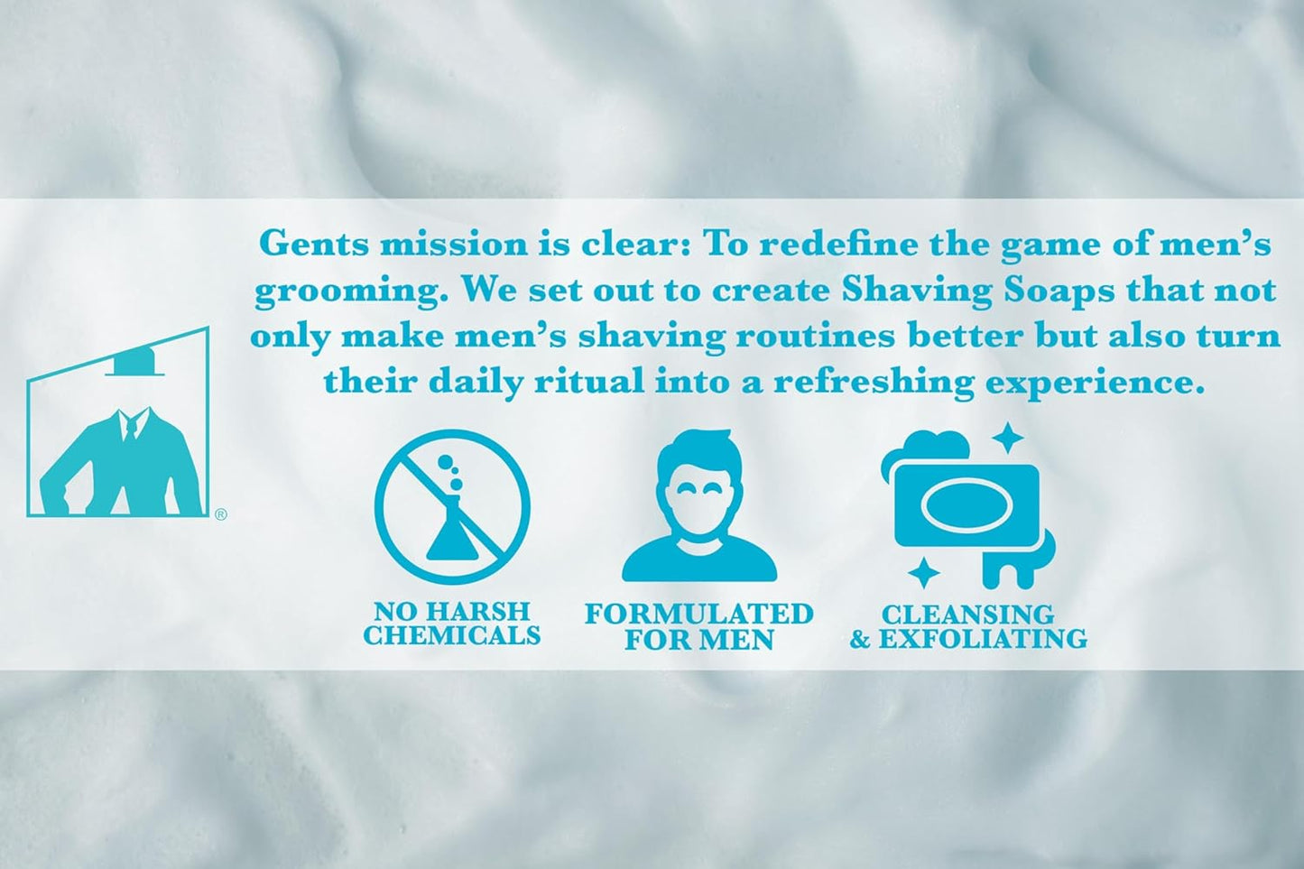 G.B.S Men's Shaving Soap All Natural Enriched with Shea Butter and Glycerin, 3-Ounce Each, Variety Pack Pack of 5