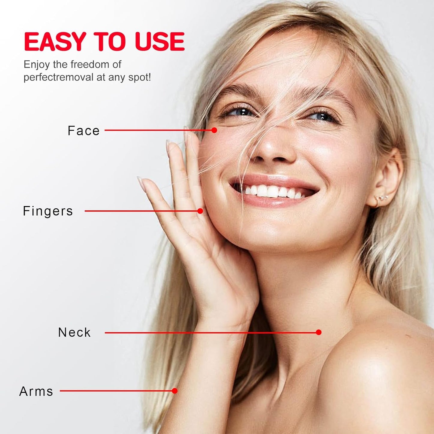 Facial Hair Remover for Women, Face Shaver for Women, Lady Face Electric Razor for Lip, Chin, Peach Fuzz, 2 Replacement Heads and USB Rechargeable